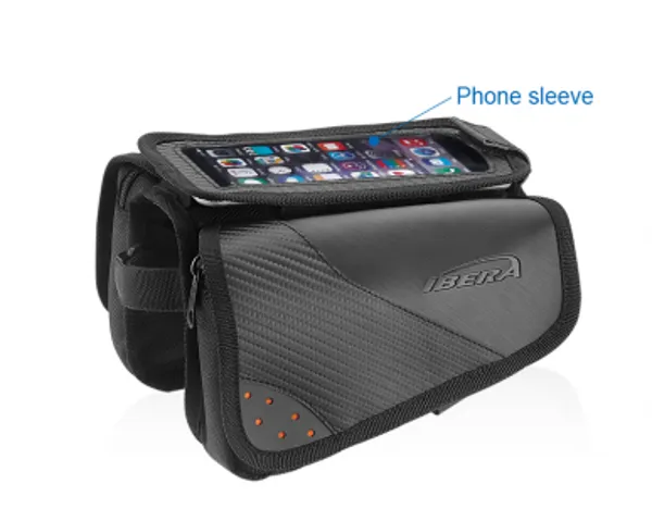 IBERA Top Tube Bag With Mini Panniers - 1L