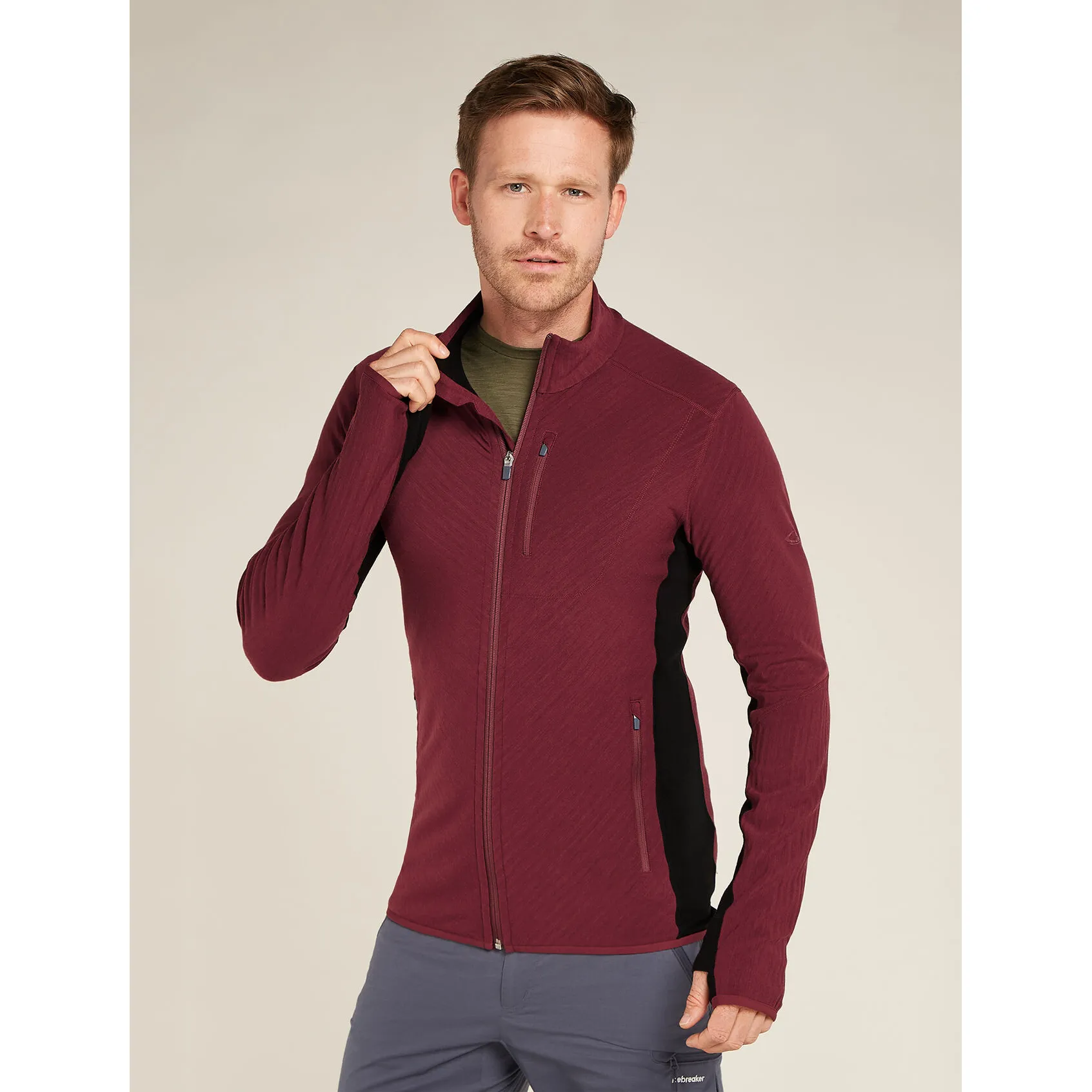 Icebreaker Descender Long Sleeve Zip Men's