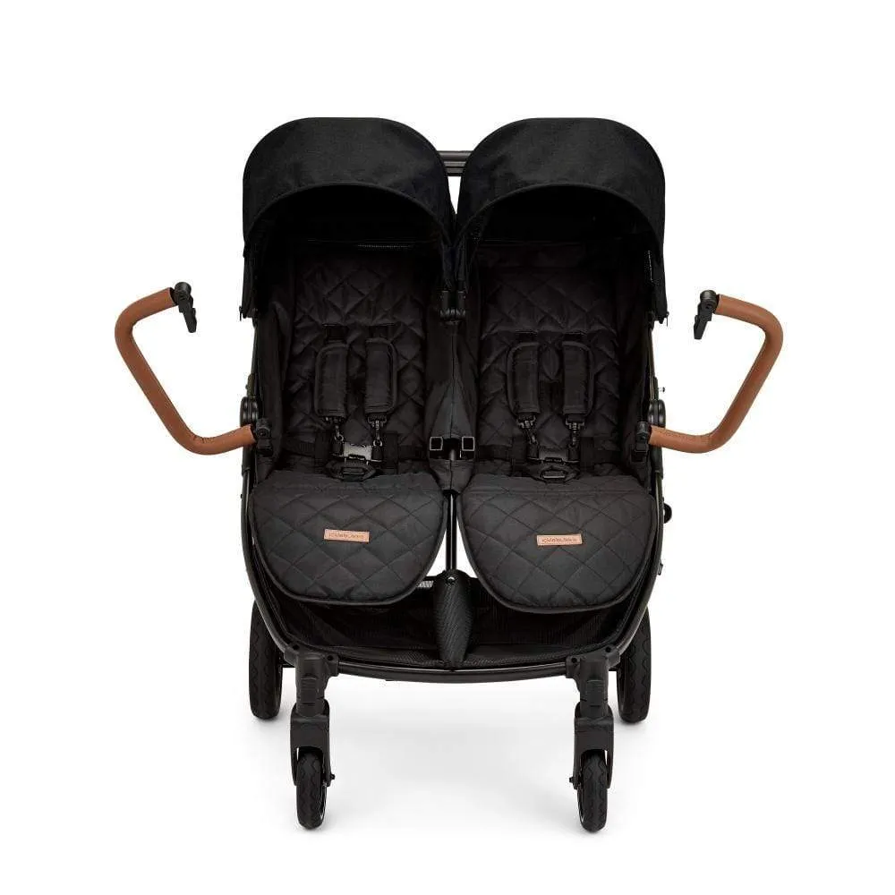 Ickle Bubba Venus Prime Double Stroller - Black Tan