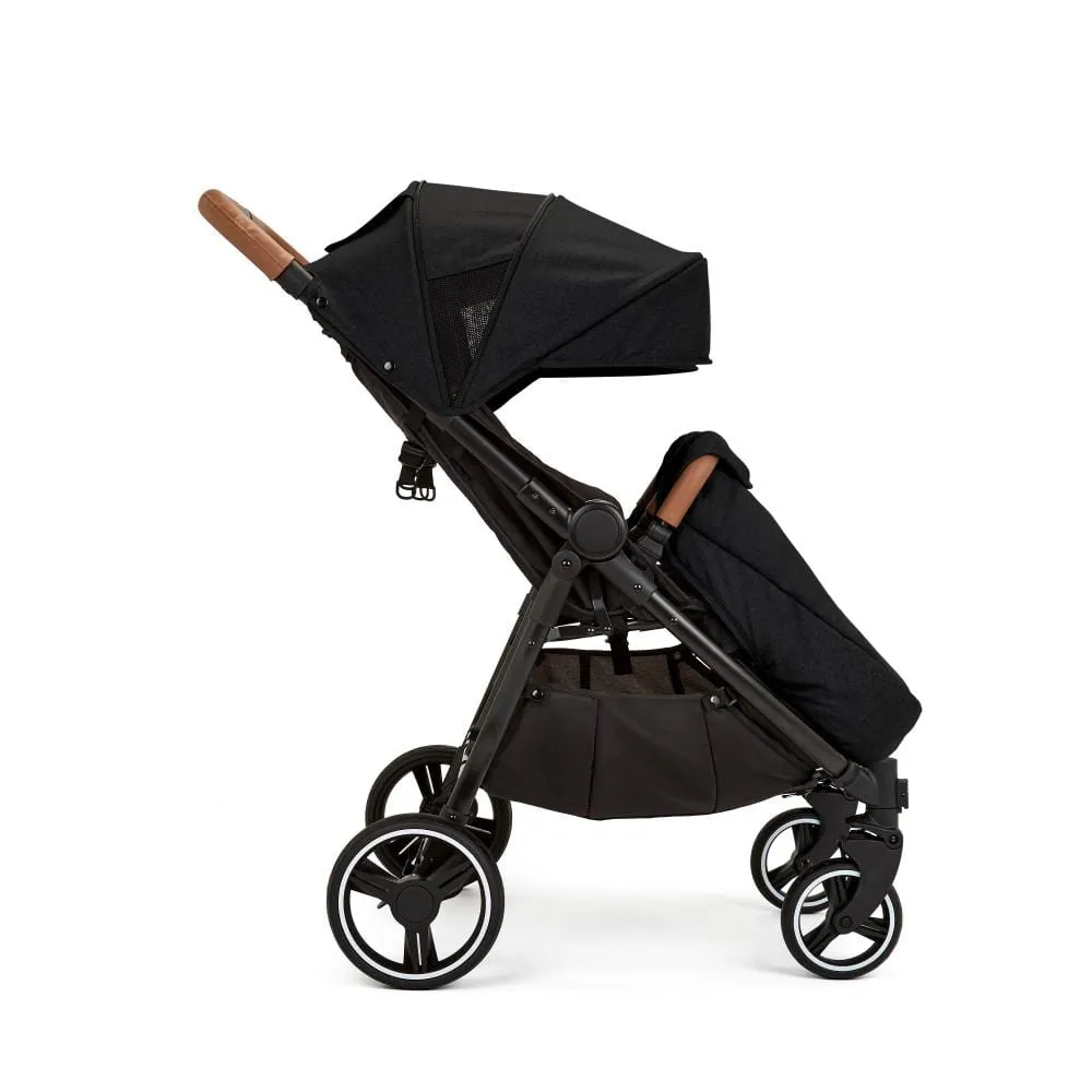 Ickle Bubba Venus Prime Double Stroller - Black Tan