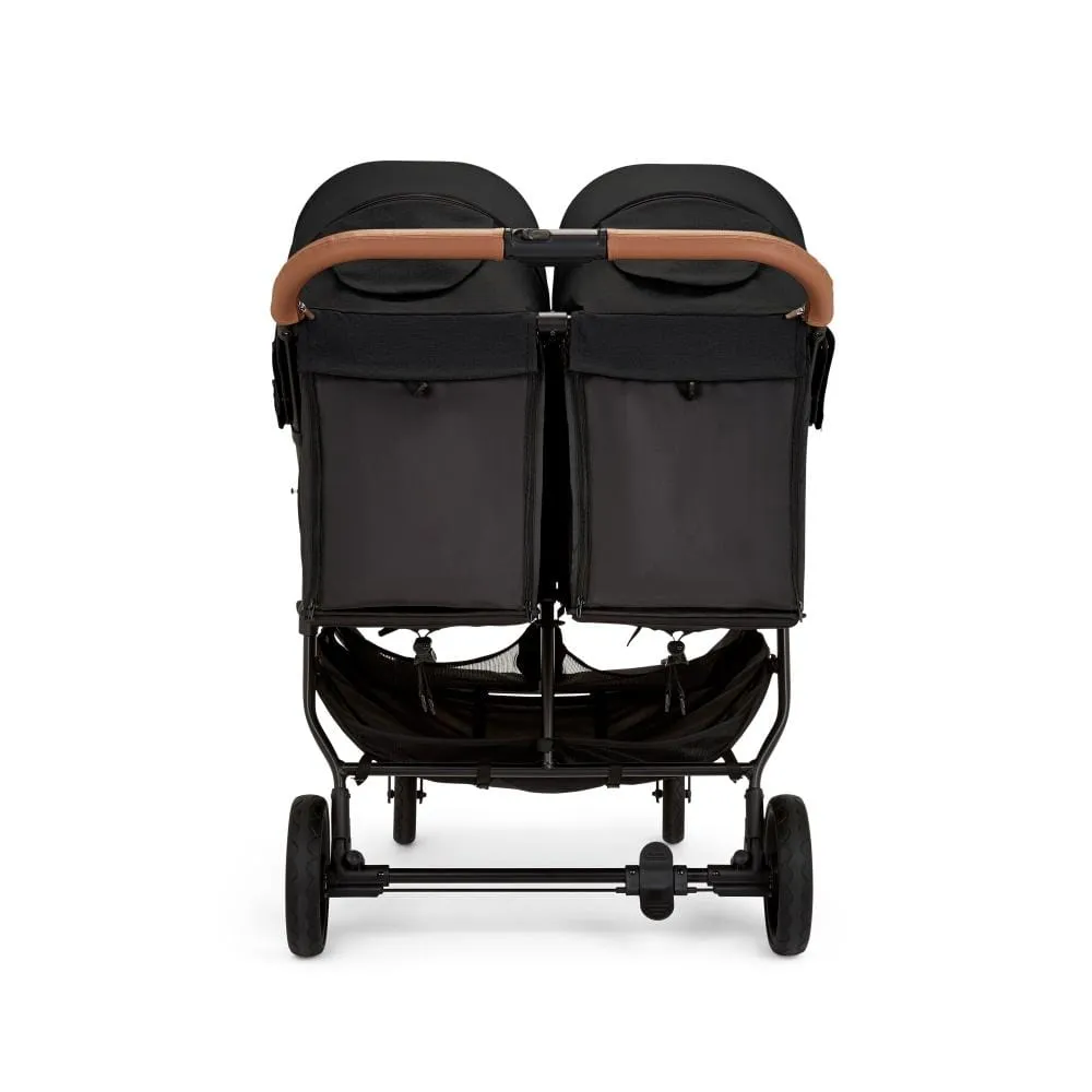 Ickle Bubba Venus Prime Double Stroller - Black Tan