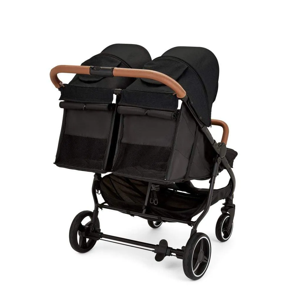 Ickle Bubba Venus Prime Double Stroller - Black Tan