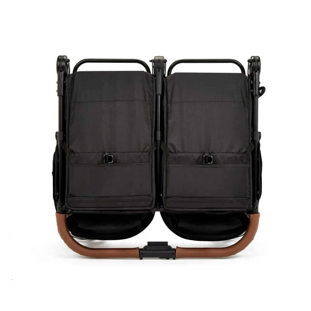Ickle Bubba Venus Prime Double Stroller - Black Tan
