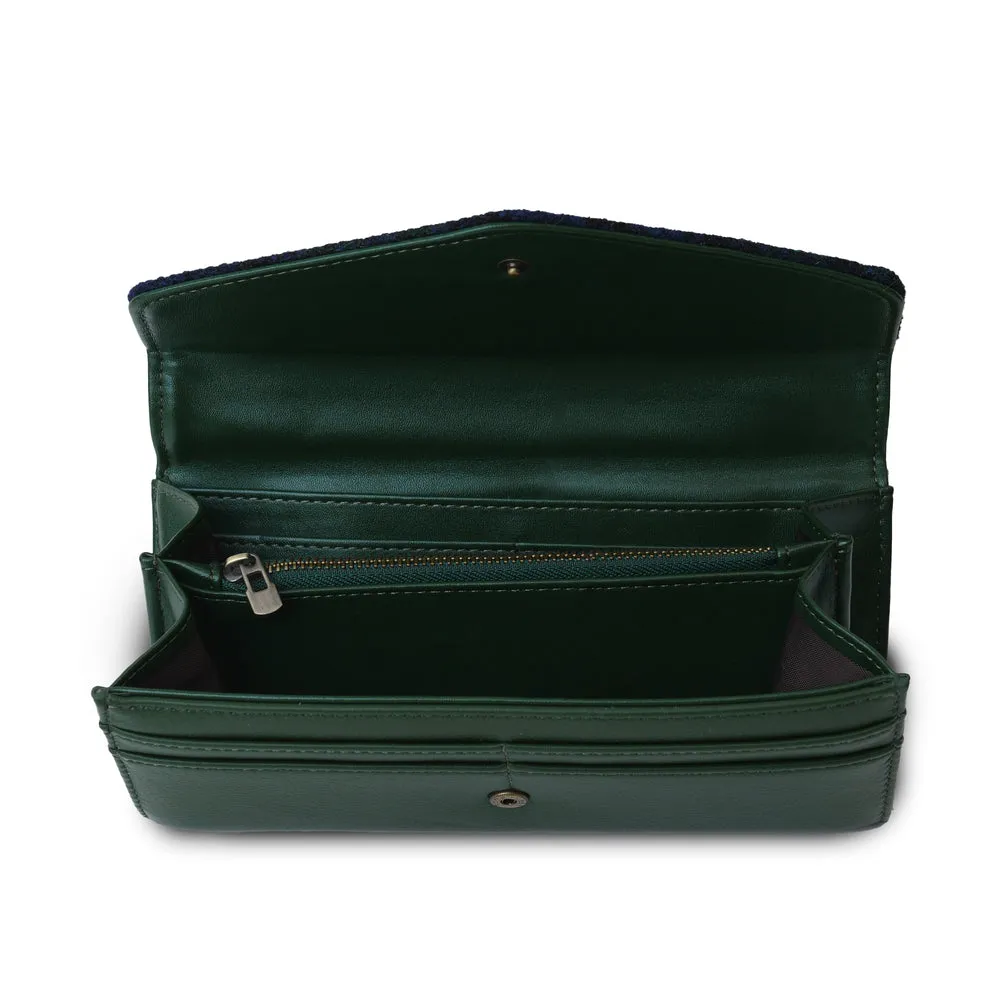 ISLANDER THE LARGE CLASP PURSE BLACK WATCH