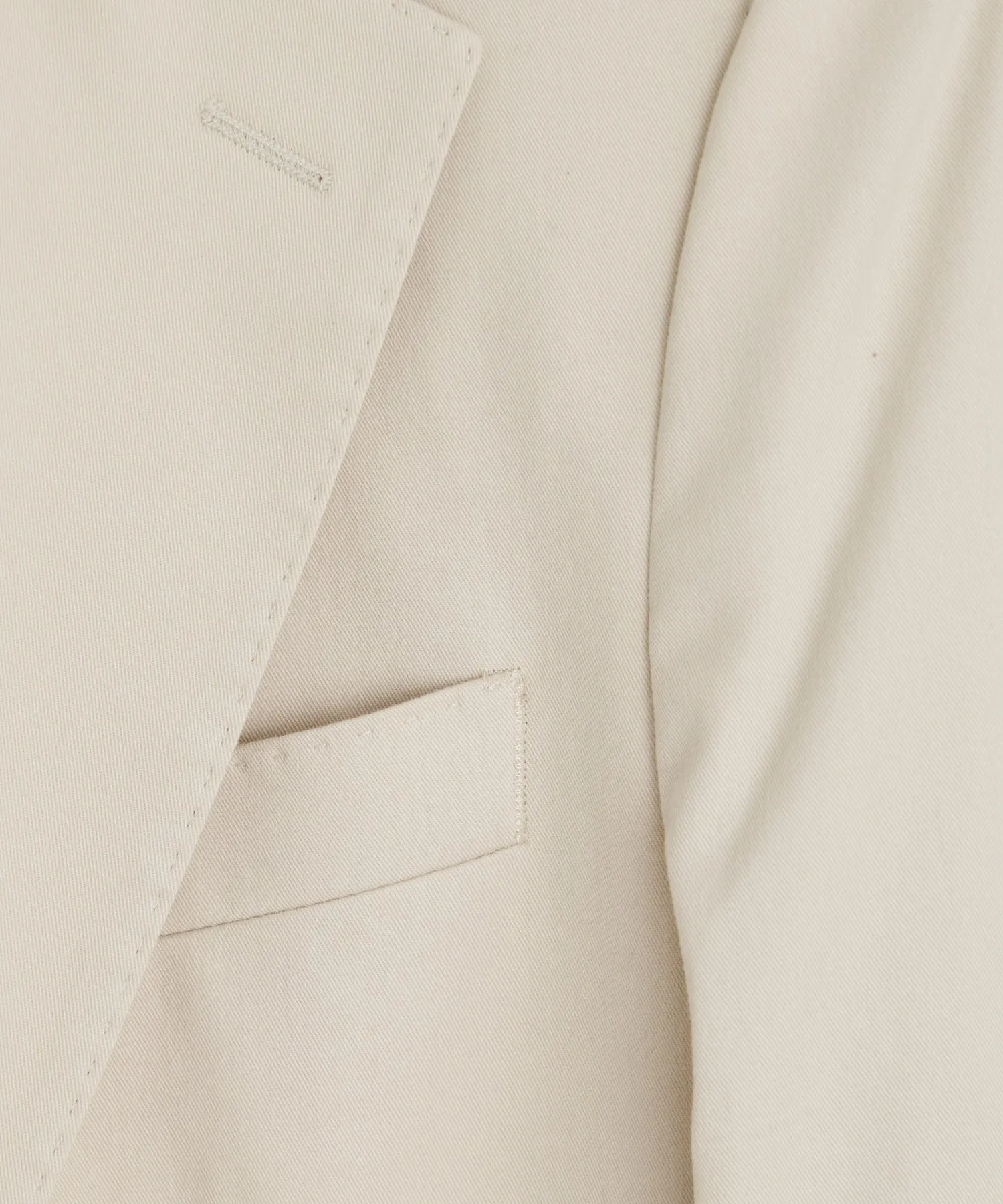 Italian Cotton Madison Jacket in Stone