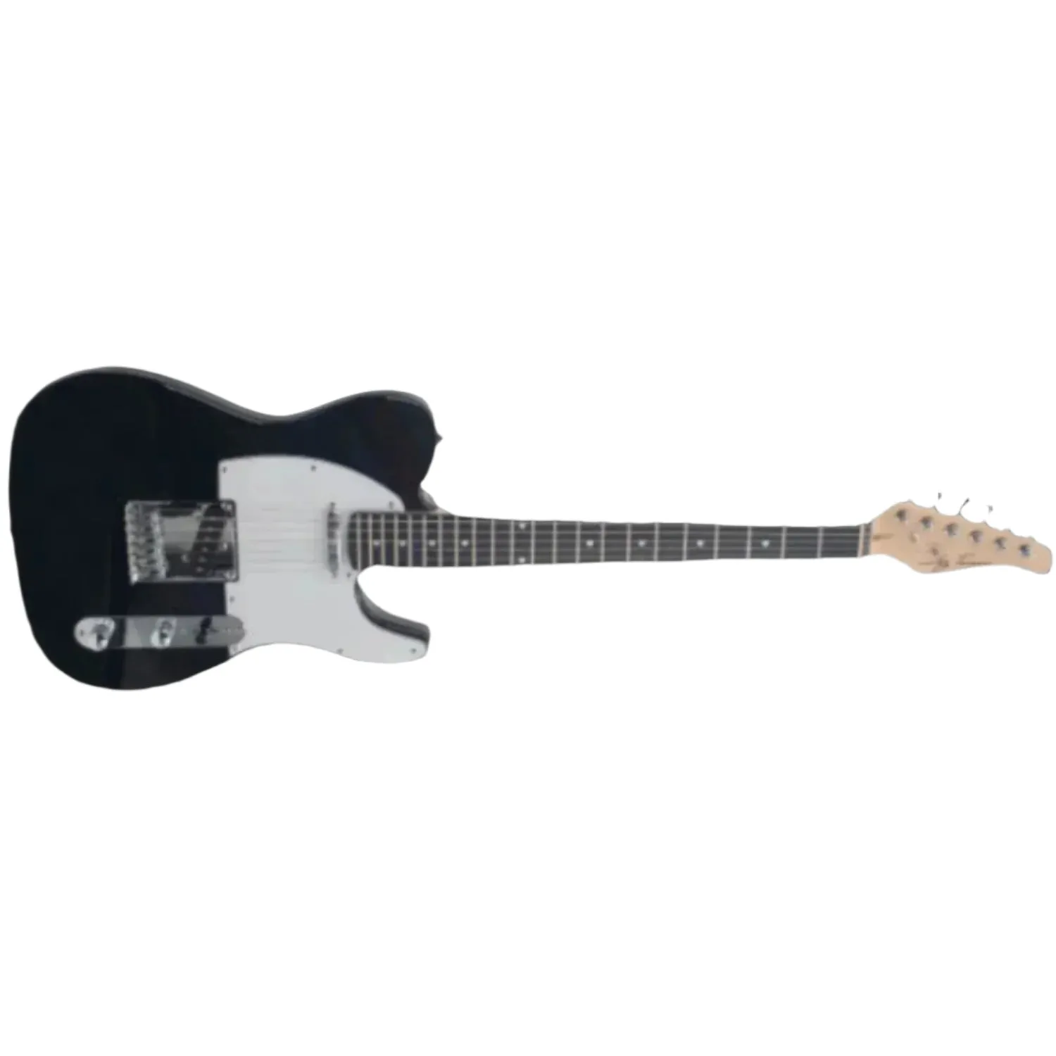 Jay Turser TL Style Lightweight Solid Body Electric Guitar, Black