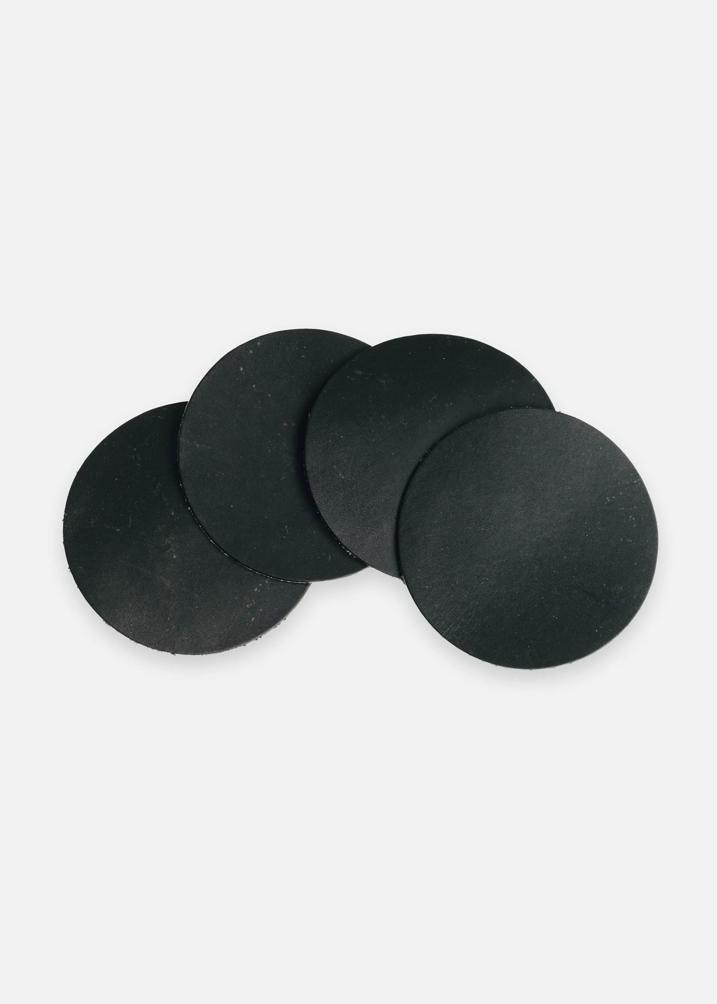 Jet Black Coaster Set in Latigo