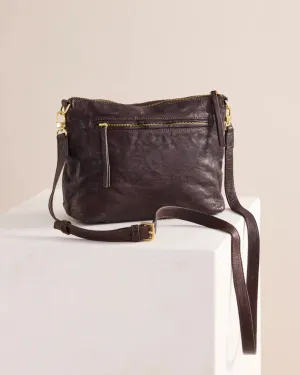JUJU & CO Tumbled Large Essential Pouch - Chocolate