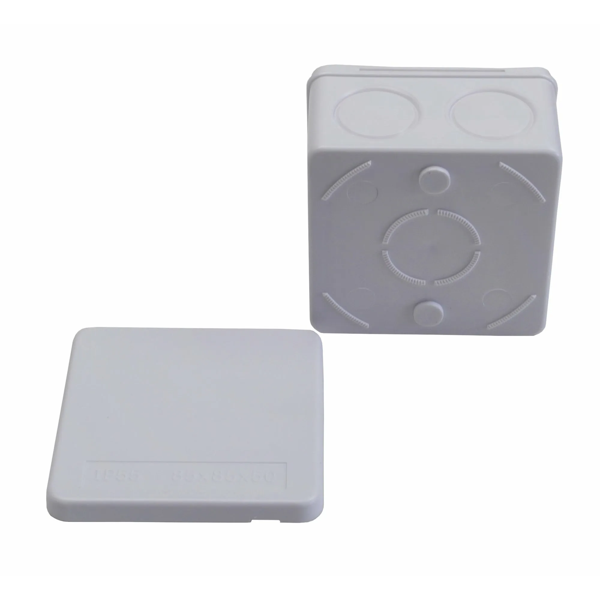 Junction box, WITHOUT GROMMET, ABS  Size 4