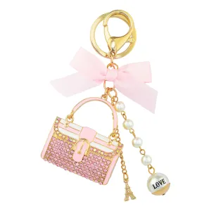 Key Ring Charm - Bag Pink
