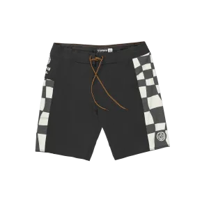 Keyhole Fire Check Boardshort - Blk