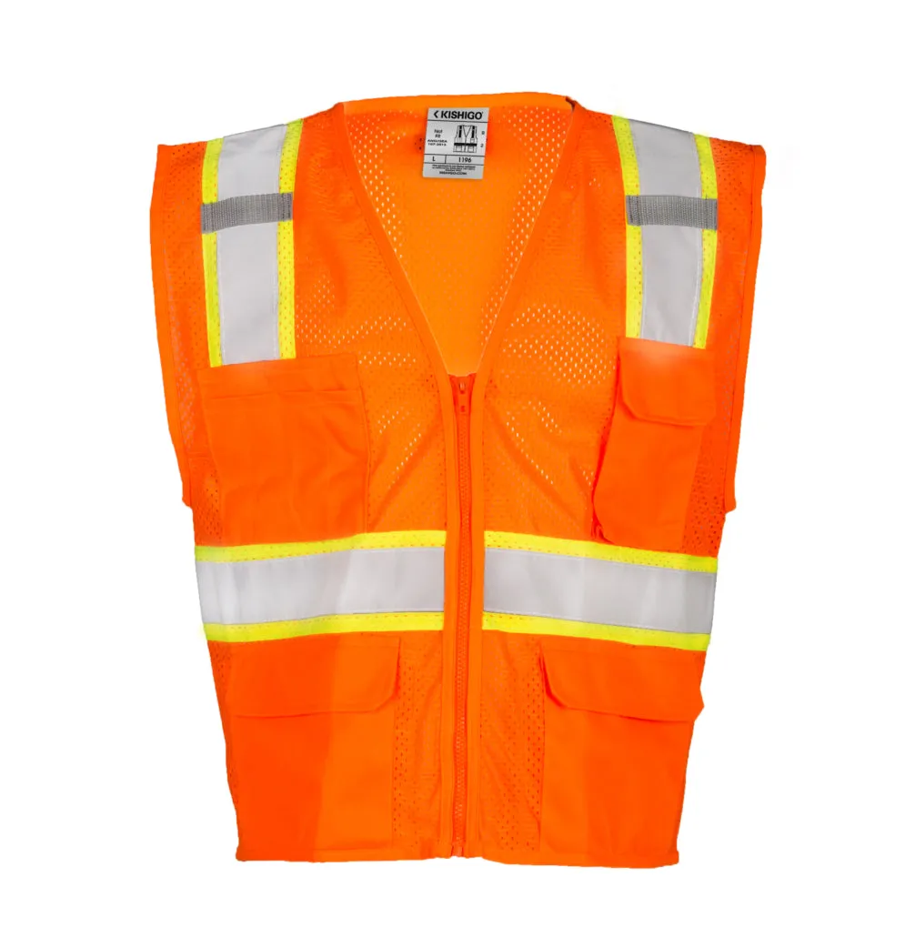 Kishigo All Mesh Contrast Vest, Type R Class 2