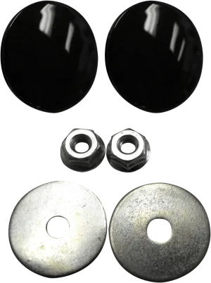 LA Choppers LA-9001-00B Fairing Mirror Hole Plugs - Black