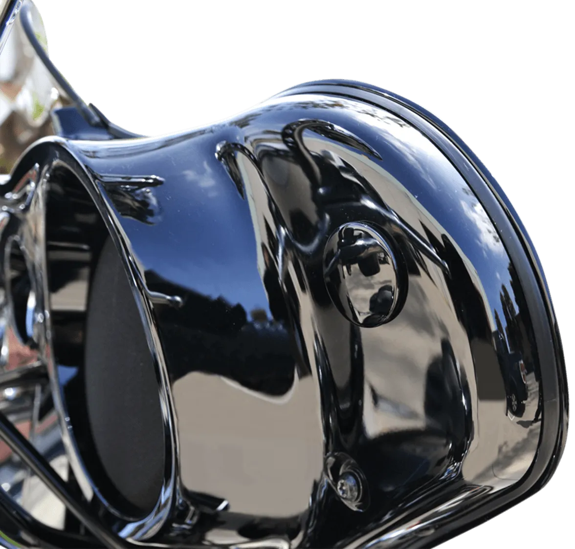 LA Choppers LA-9001-00B Fairing Mirror Hole Plugs - Black