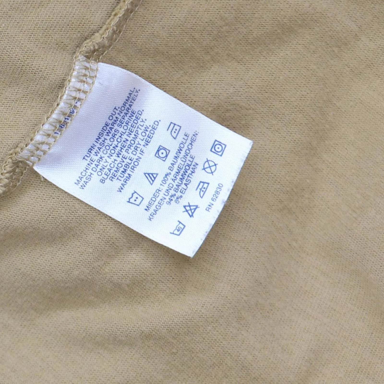 Lands' End Mens Vintage Lightweight Mockneck Pullover Sweater Tan Brown XL