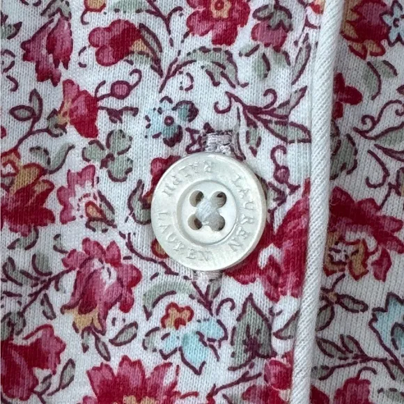 Lauren Ralph Lauren NWT 100% Cotton Floral Nightshirt Size Large