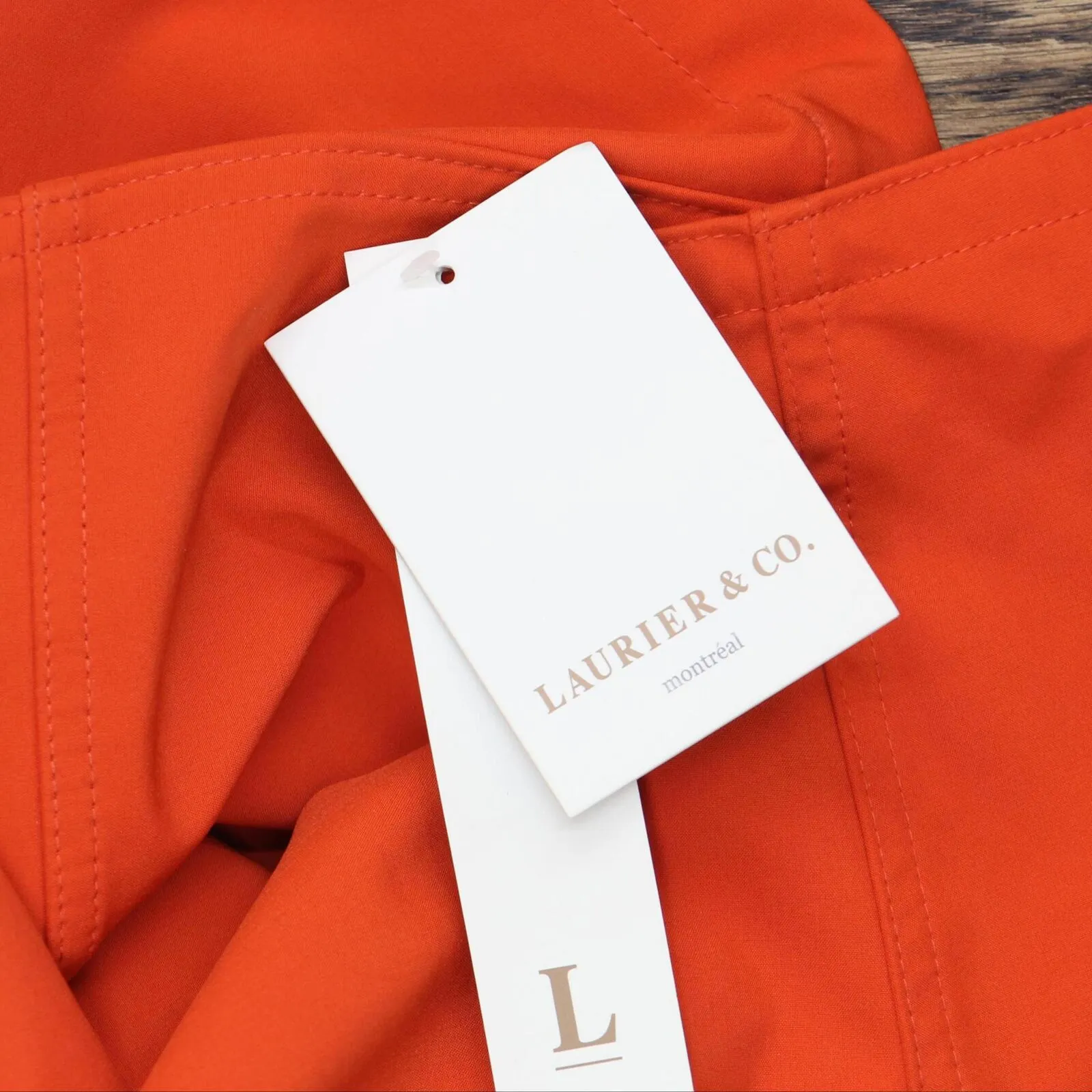 Laurier & Co. Womnes Emma Softshell Water-Resistant Jacket with Hood Orange 1X