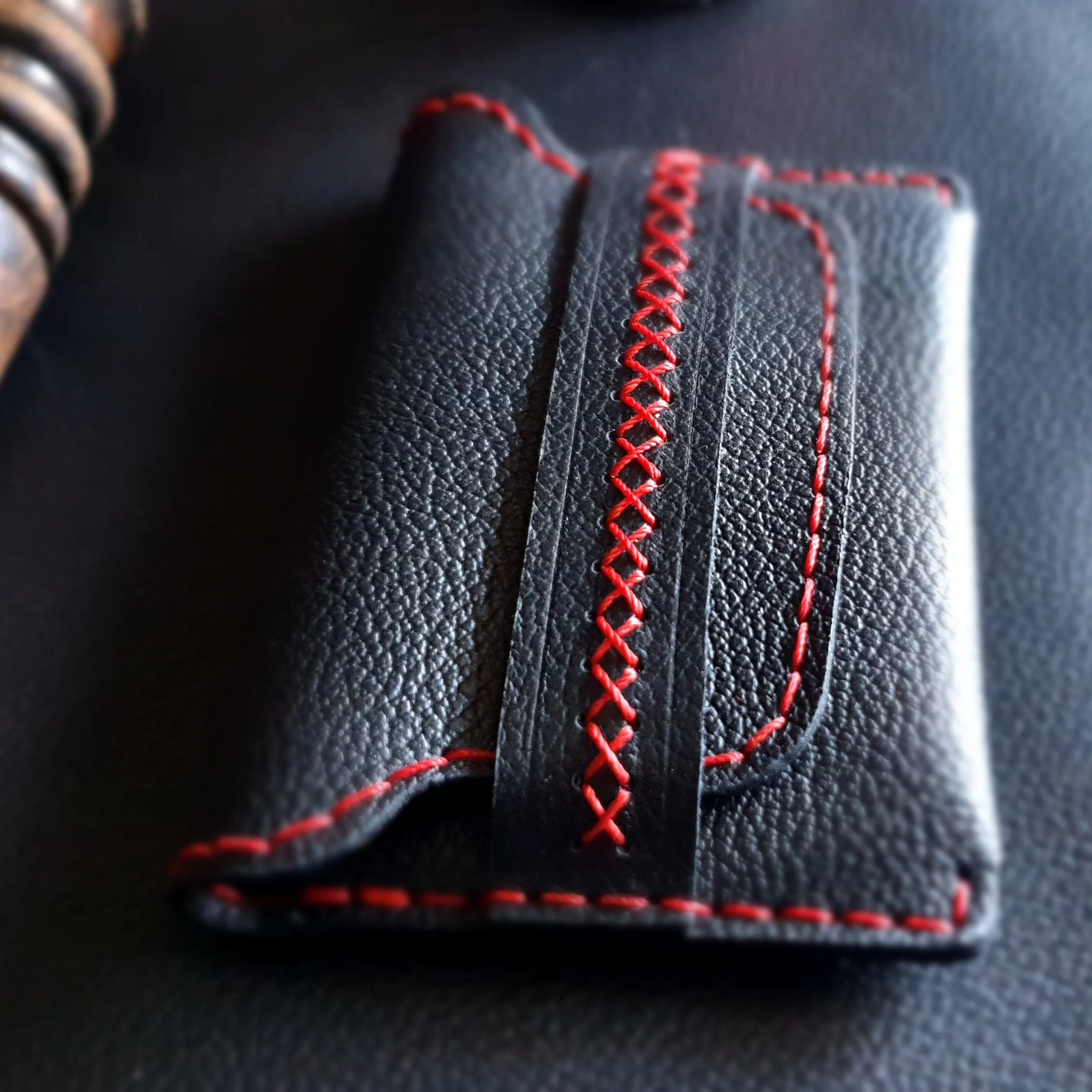Leather card holder
