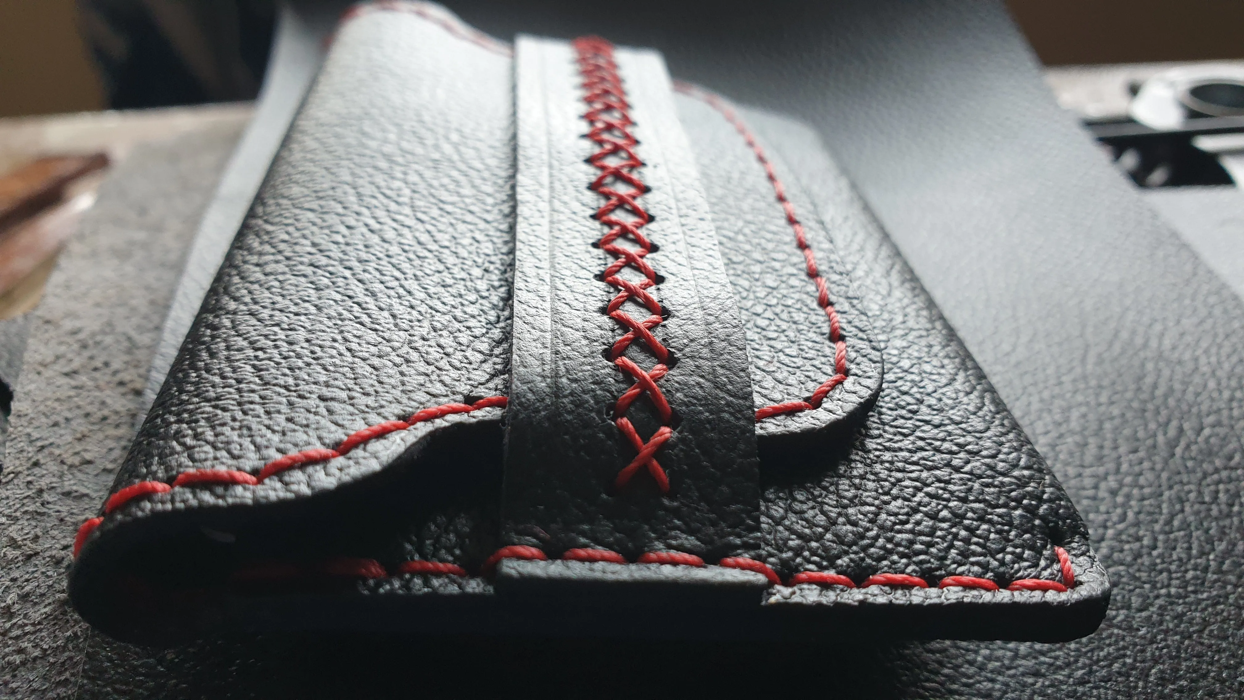 Leather card holder