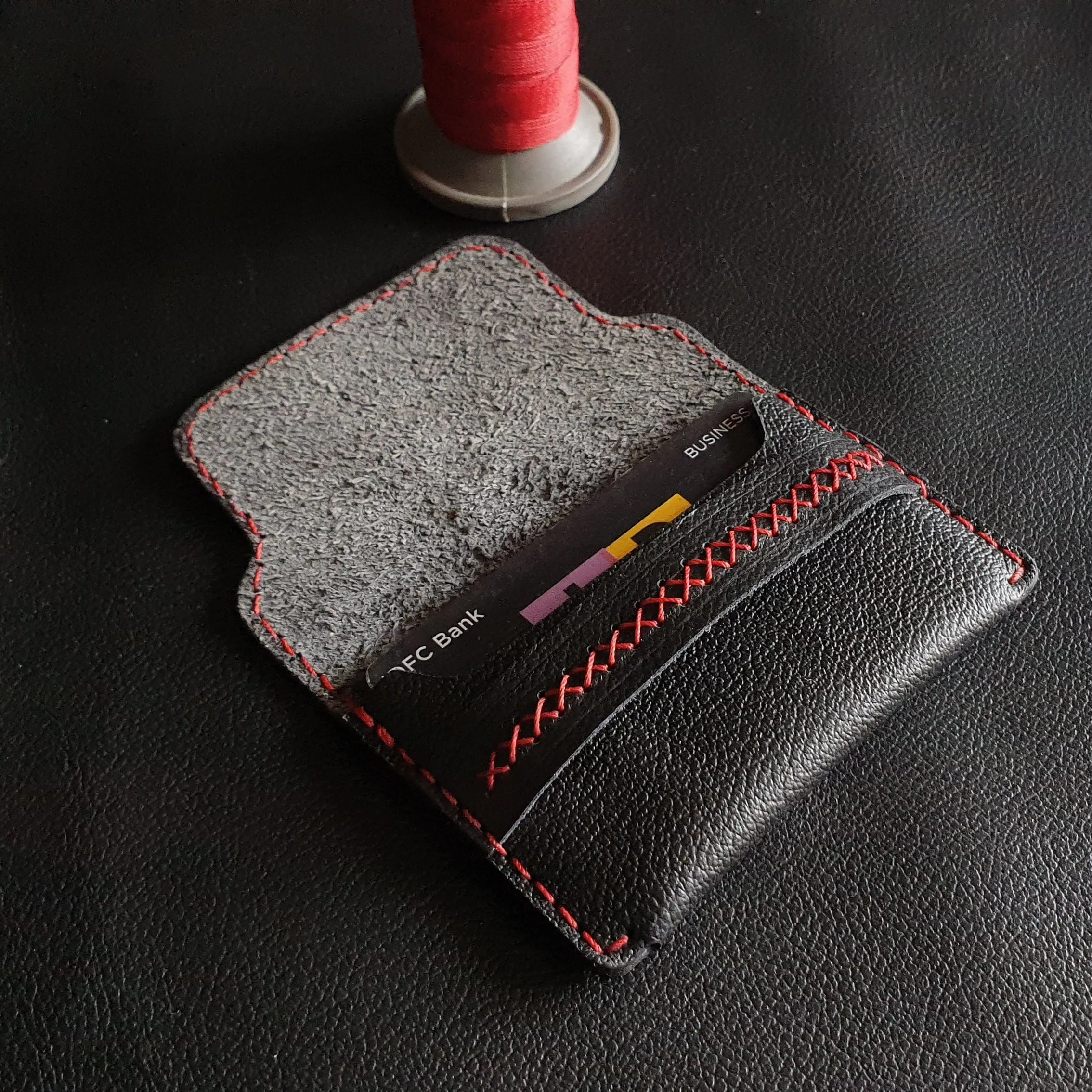 Leather card holder