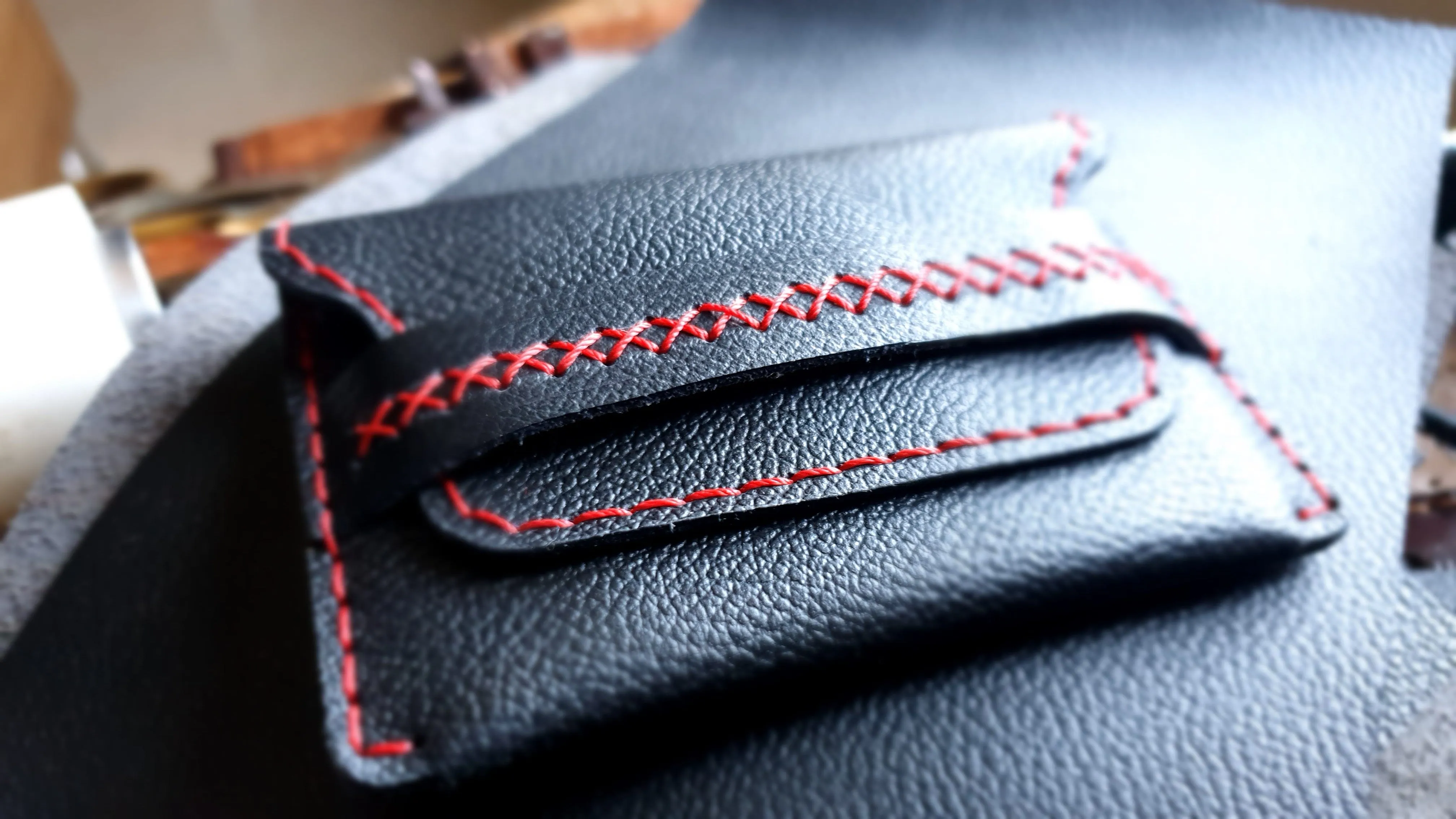 Leather card holder