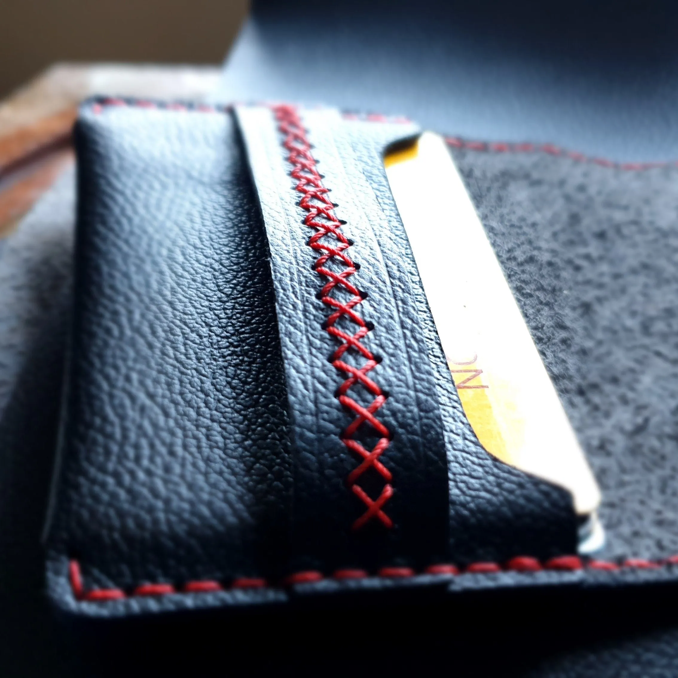 Leather card holder