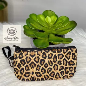 Leopard wristlet