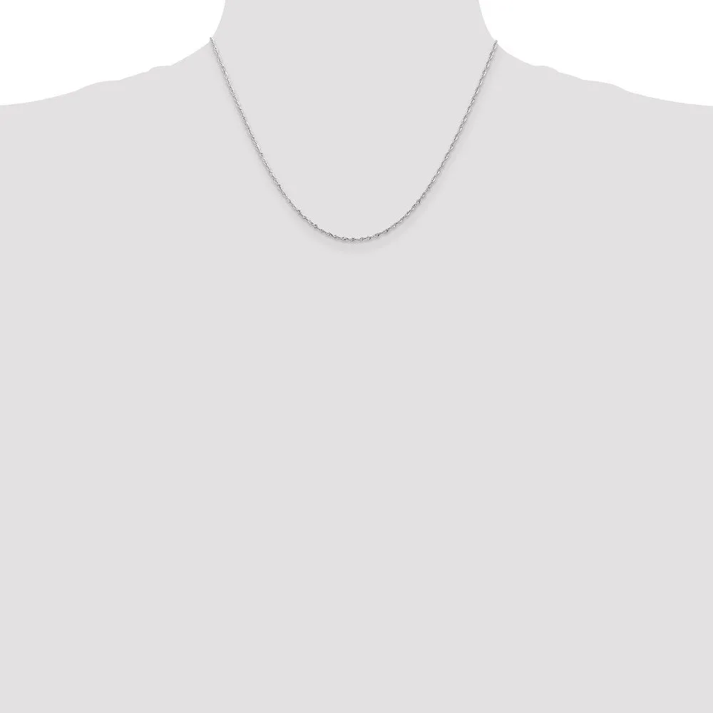Leslie's 10K White Gold 2.5mm Diamond-Cut Lightweight Rope Chain