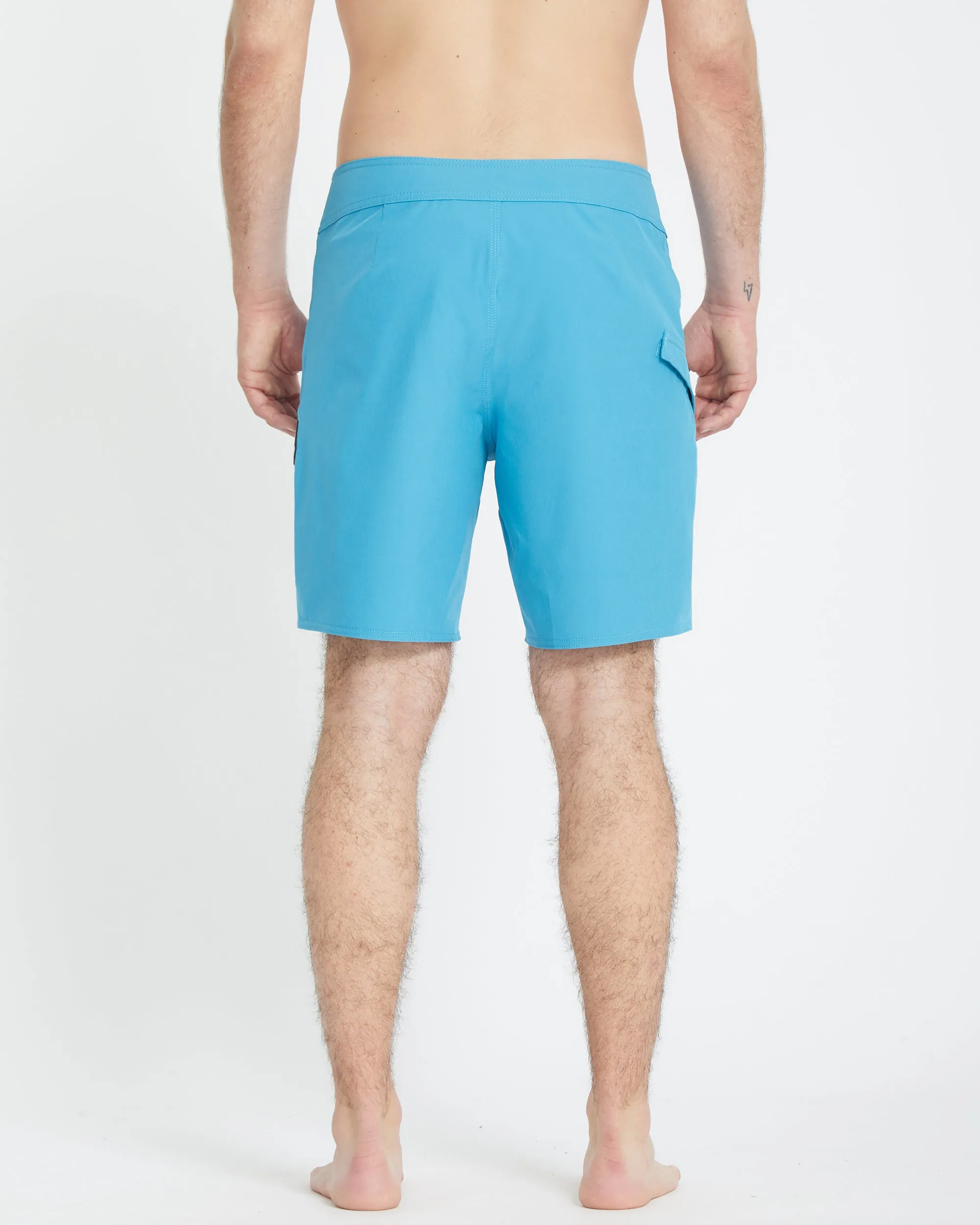 Lido Solid Mod 18" Boardshort - BAY BLUE