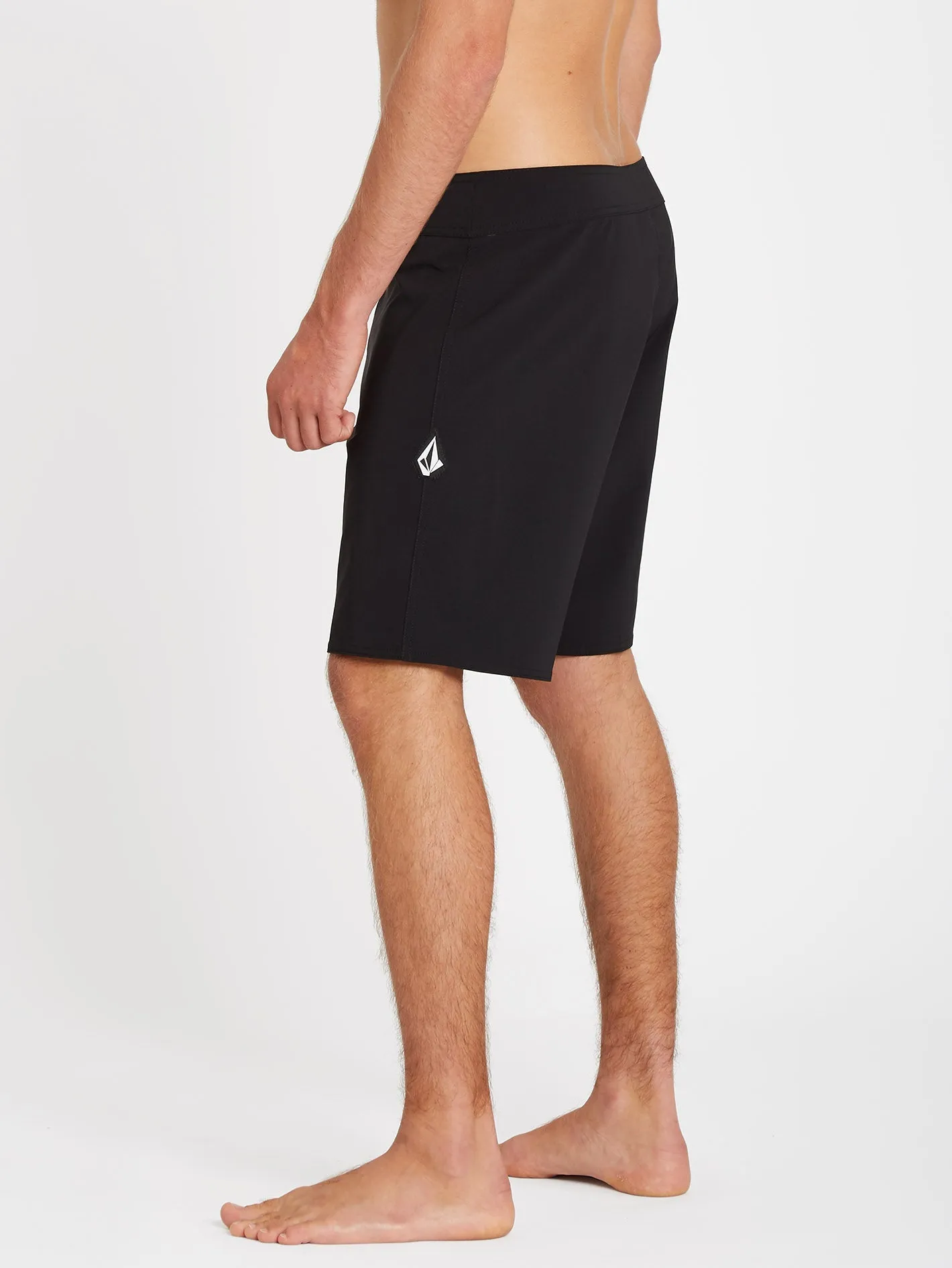 Lido Solid Mod 18" Boardshort - BLACK