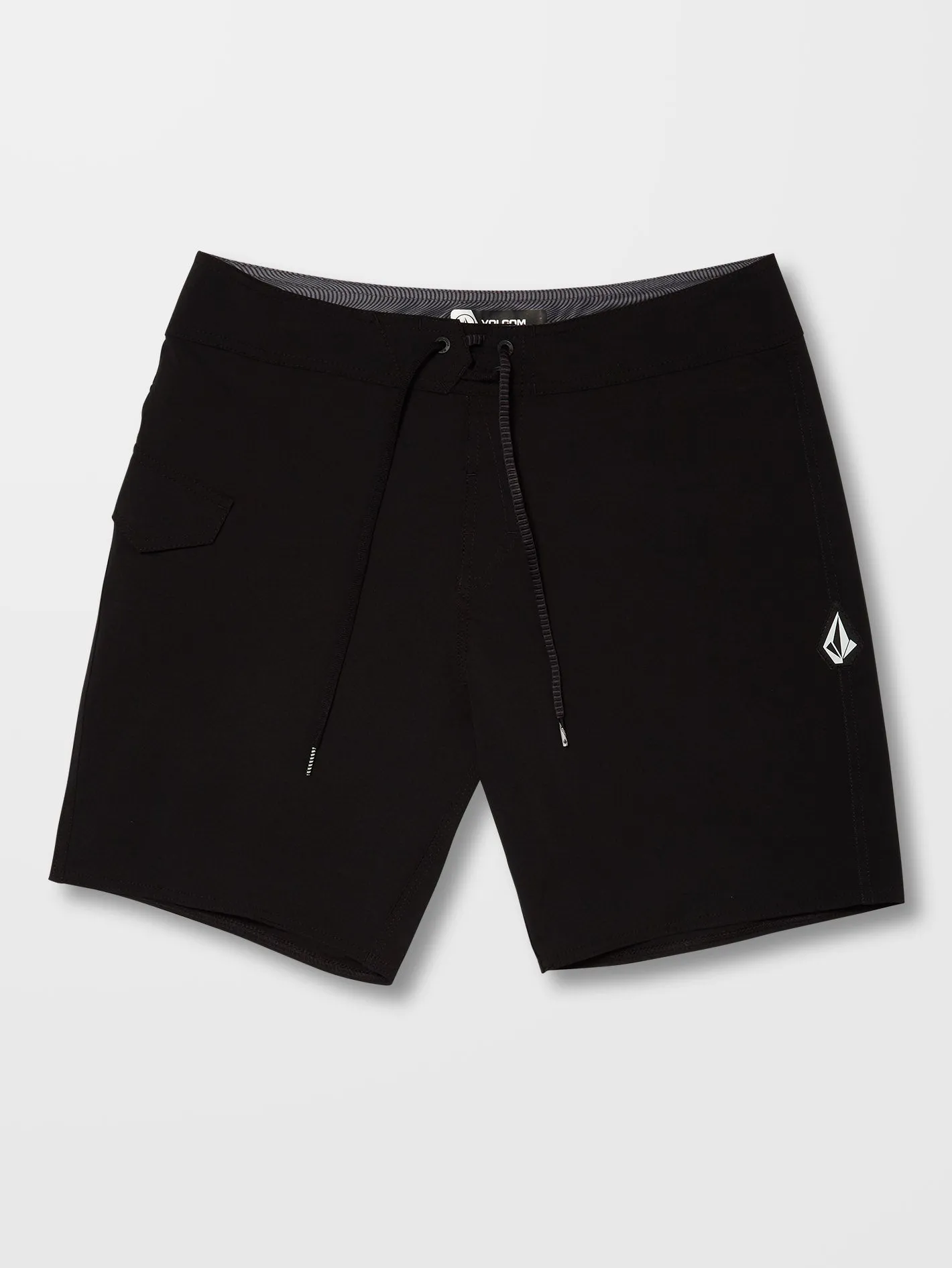 Lido Solid Mod 18" Boardshort - BLACK