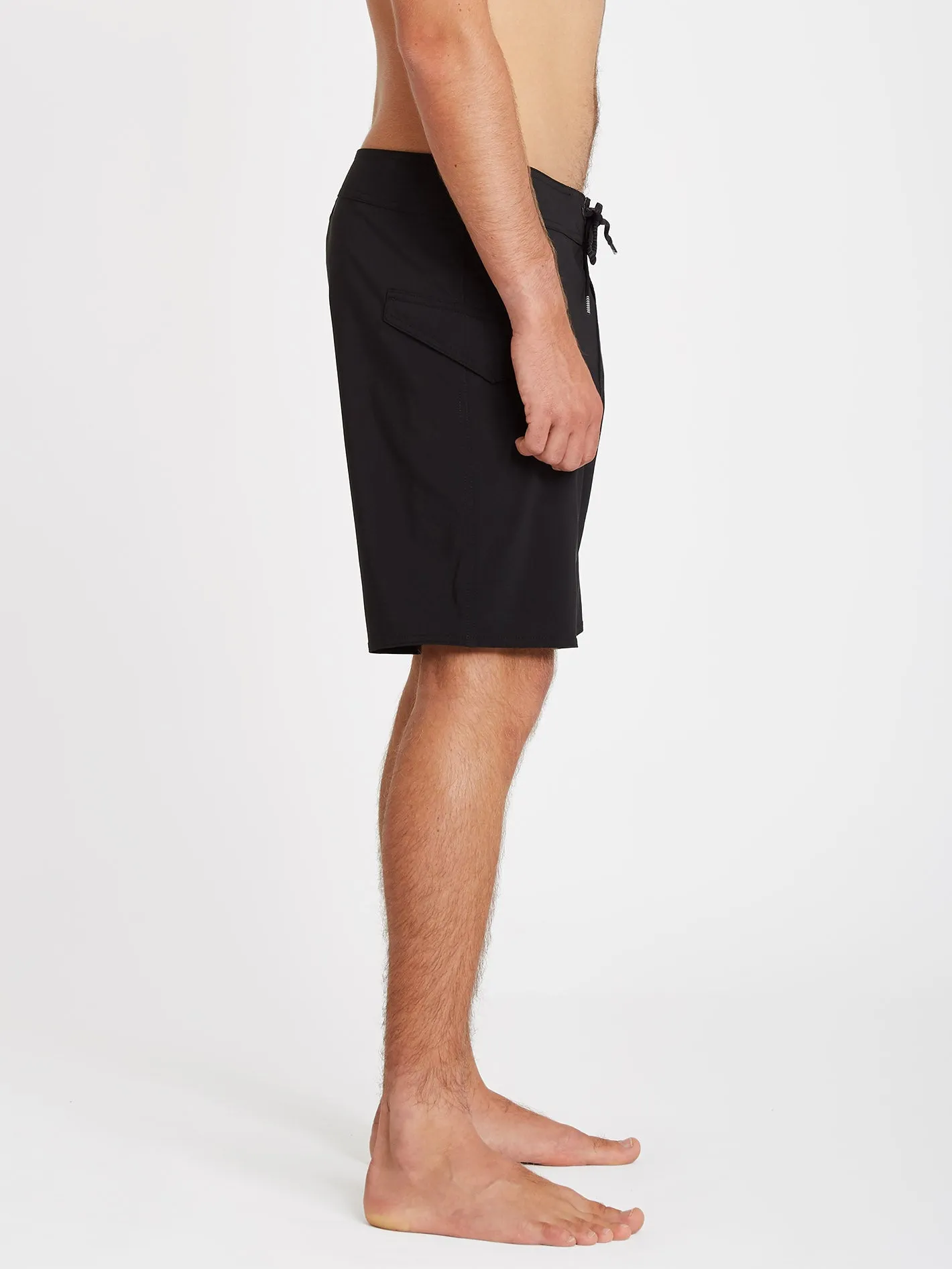 Lido Solid Mod 18" Boardshort - BLACK
