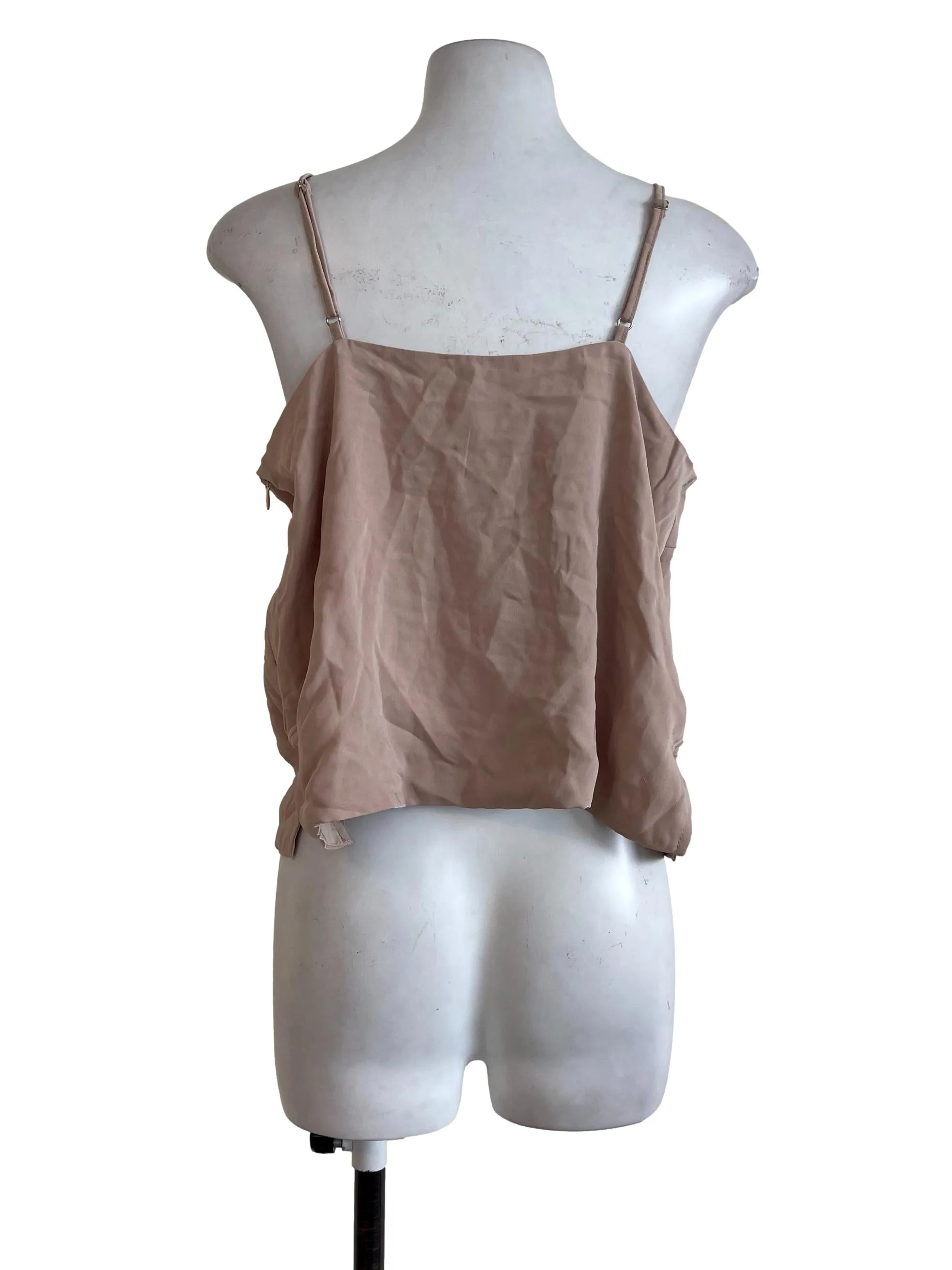Light Chocolate Plain Crop Top