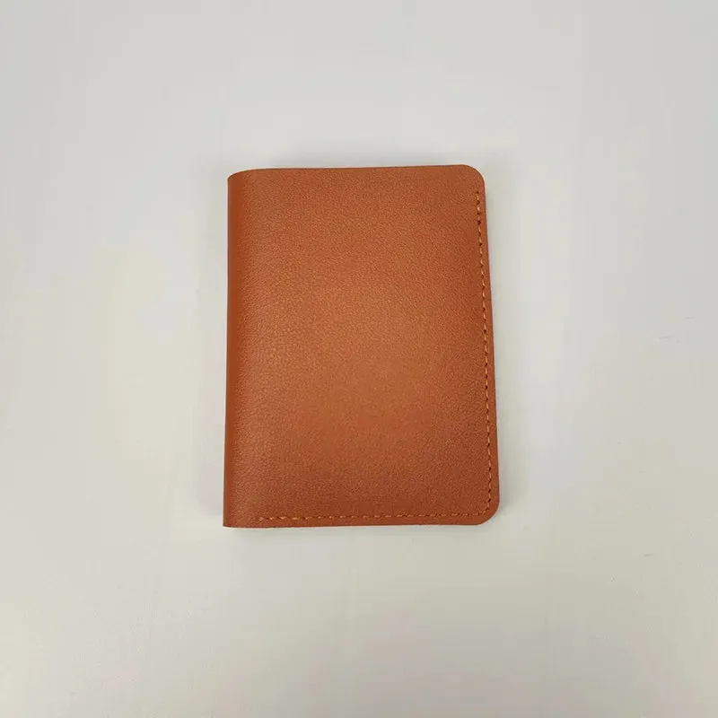 Light Thin Card Bag With Two Fold Buckle Small Wallet Portable Bank Card Driver's License Ultra Light