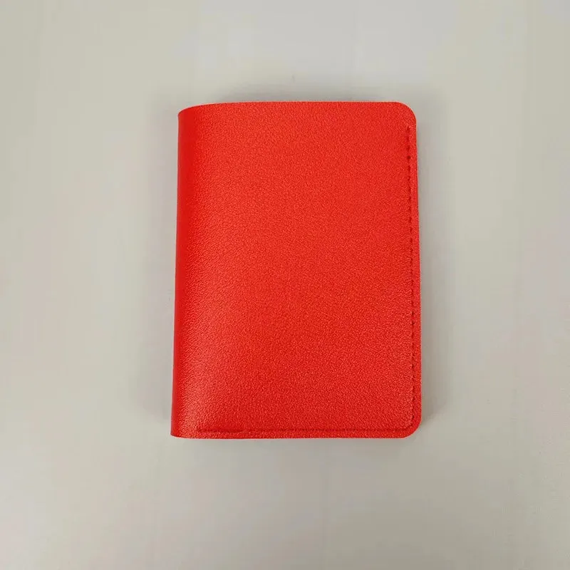 Light Thin Card Bag With Two Fold Buckle Small Wallet Portable Bank Card Driver's License Ultra Light