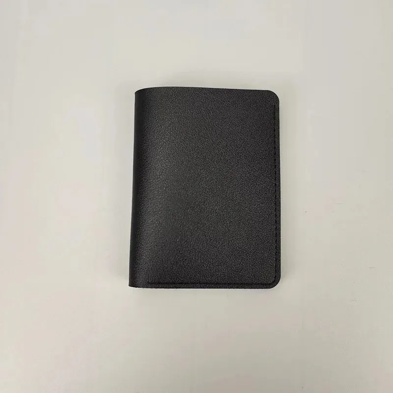 Light Thin Card Bag With Two Fold Buckle Small Wallet Portable Bank Card Driver's License Ultra Light