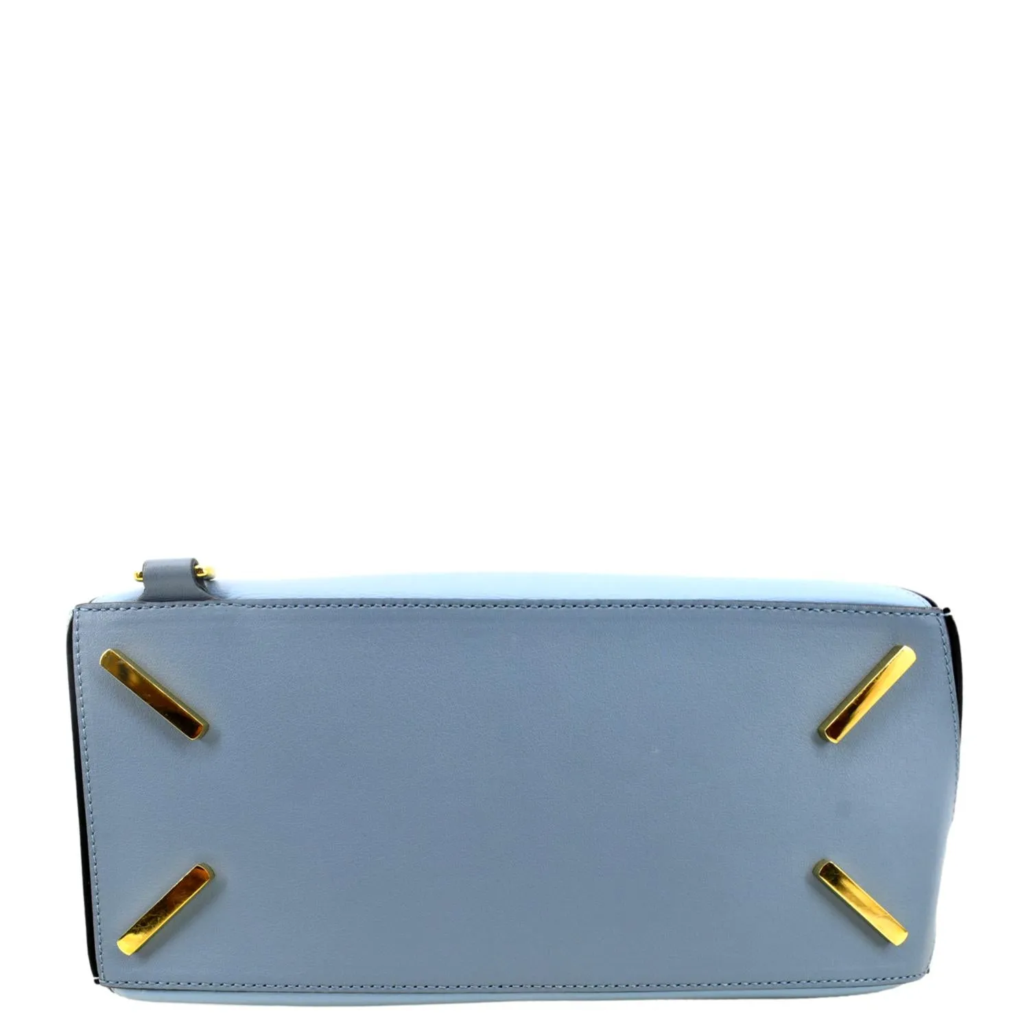 LOEWE Puzzle Medium Calfskin Leather Shoulder Bag Aqua Light Blue
