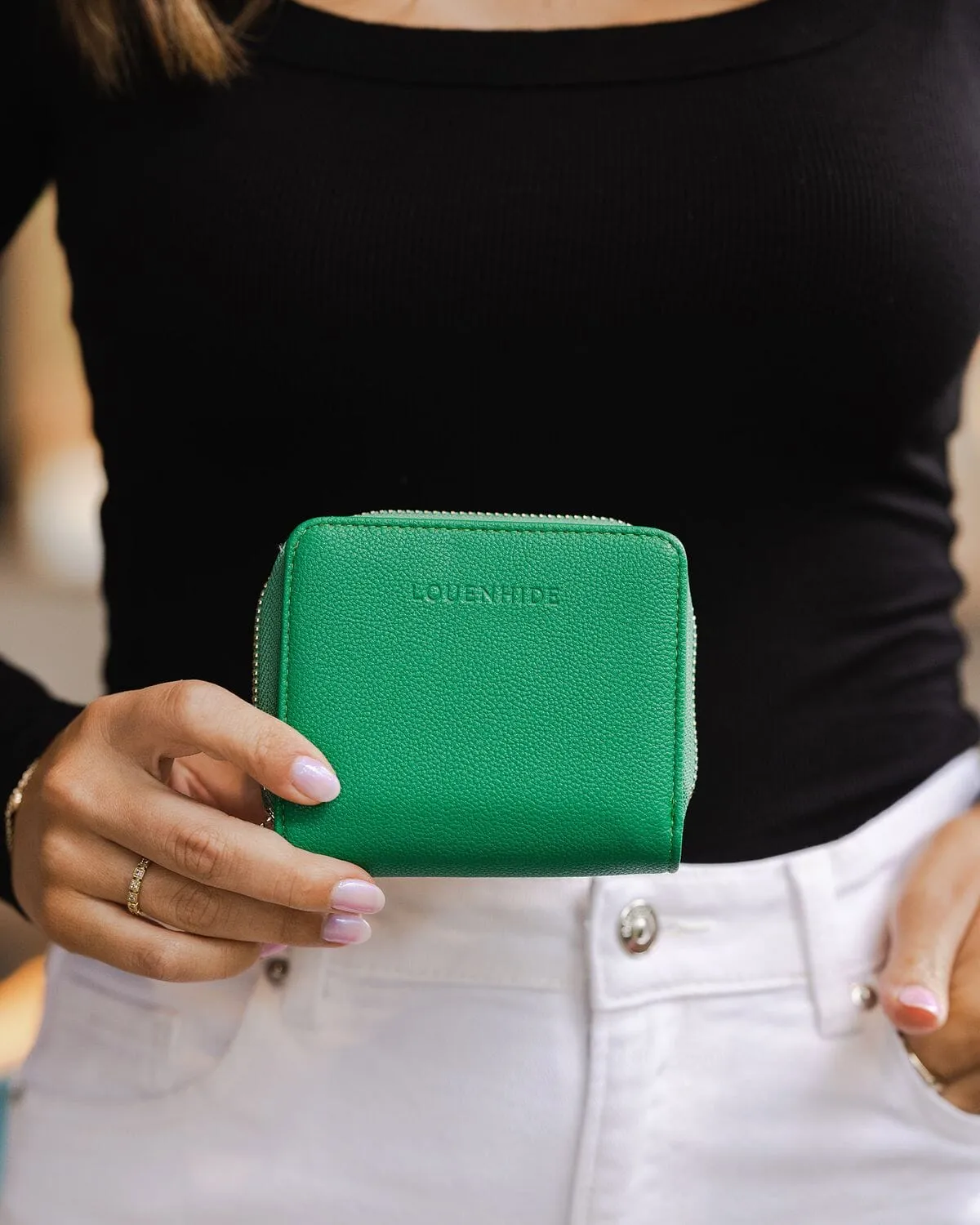 LOUENHIDE Bridget Wallet - Emerald Green
