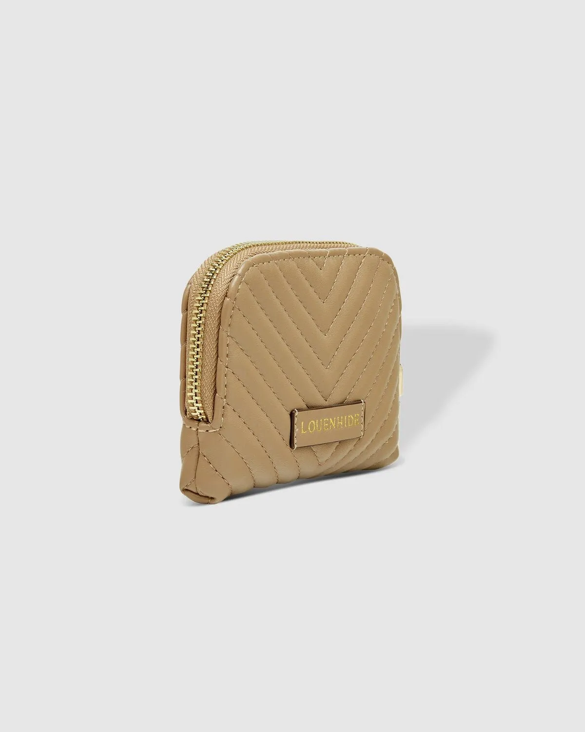 LOUENHIDE Nina Quilted Purse - Coffee