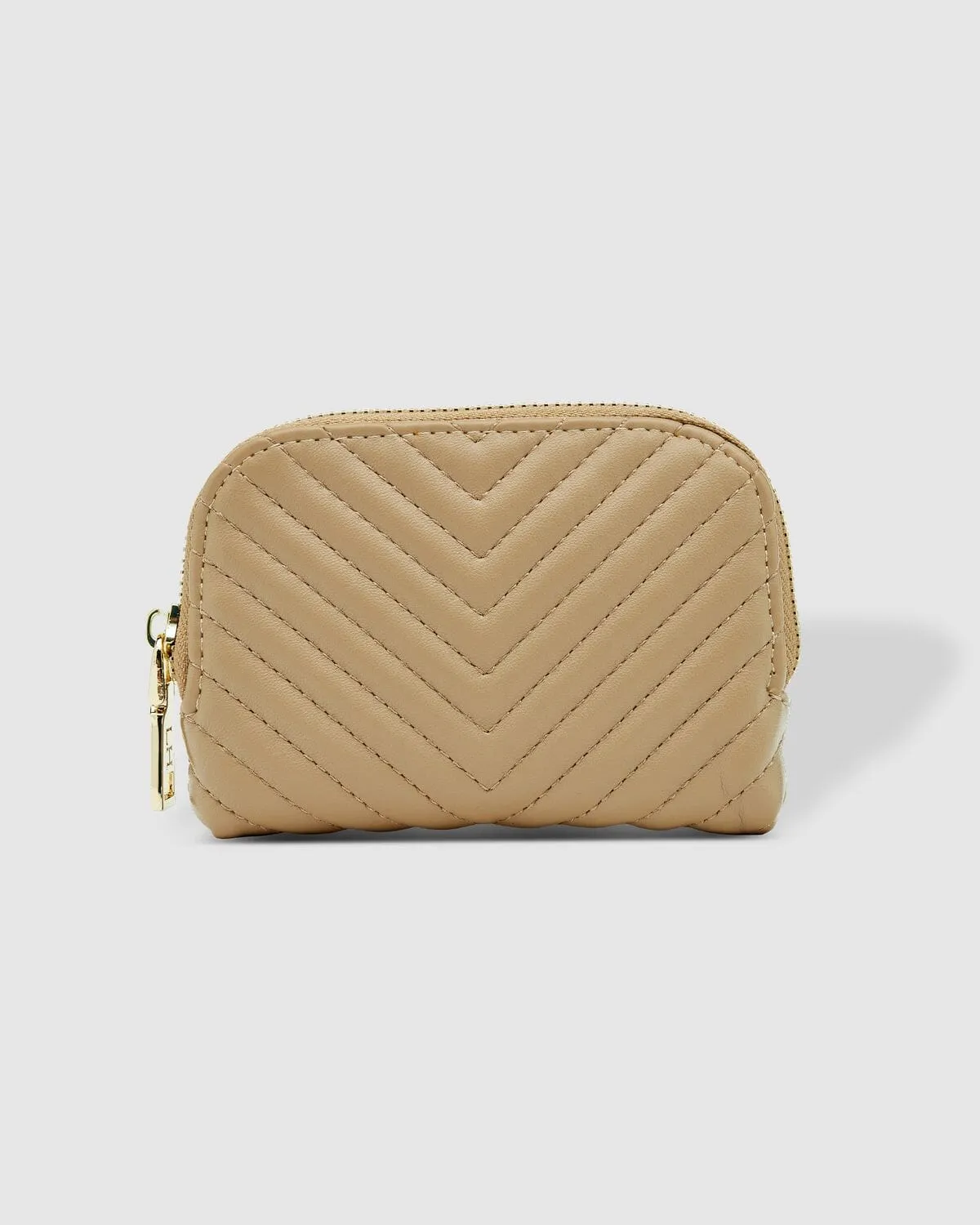 LOUENHIDE Nina Quilted Purse - Coffee