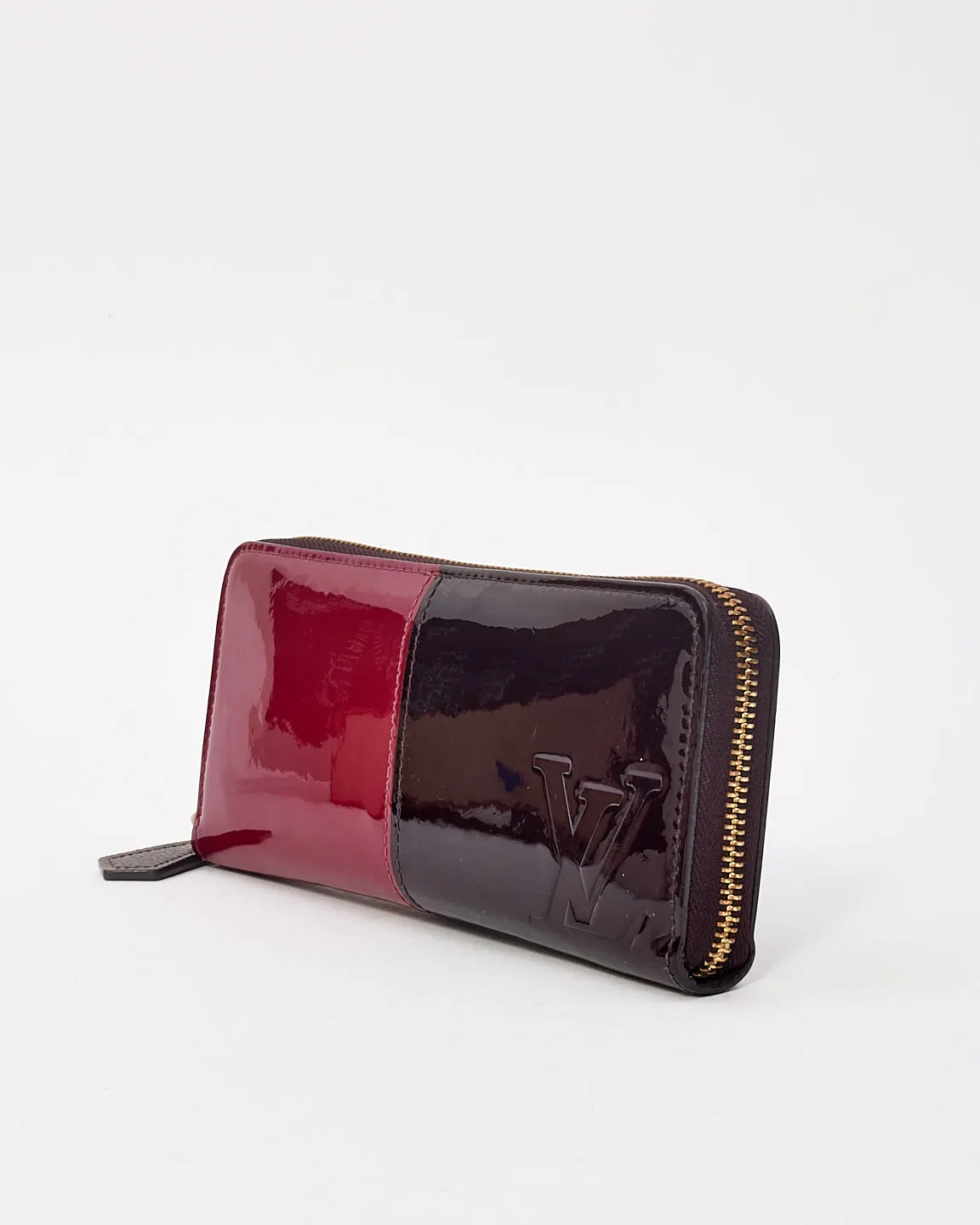 Louis Vuitton Amarante & Magenta Patent Leather Miroir Long Zippy Wallet
