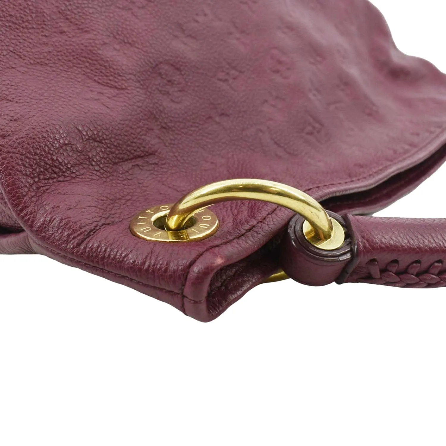 LOUIS VUITTON Artsy MM Empreinte Leather Hobo Bag Raisin