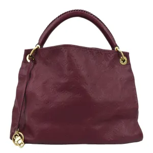 LOUIS VUITTON Artsy MM Empreinte Leather Hobo Bag Raisin