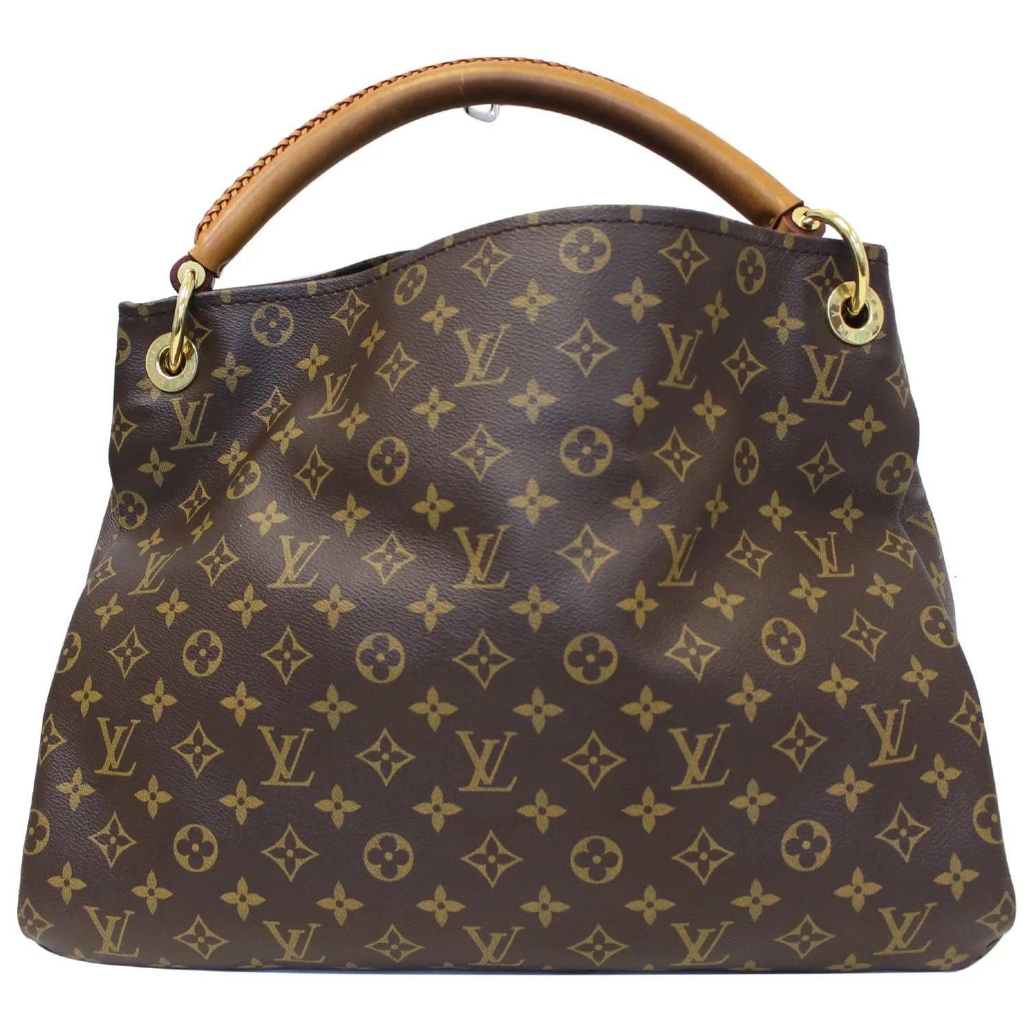 LOUIS VUITTON Artsy MM Monogram Canvas Shoulder Bag Brown
