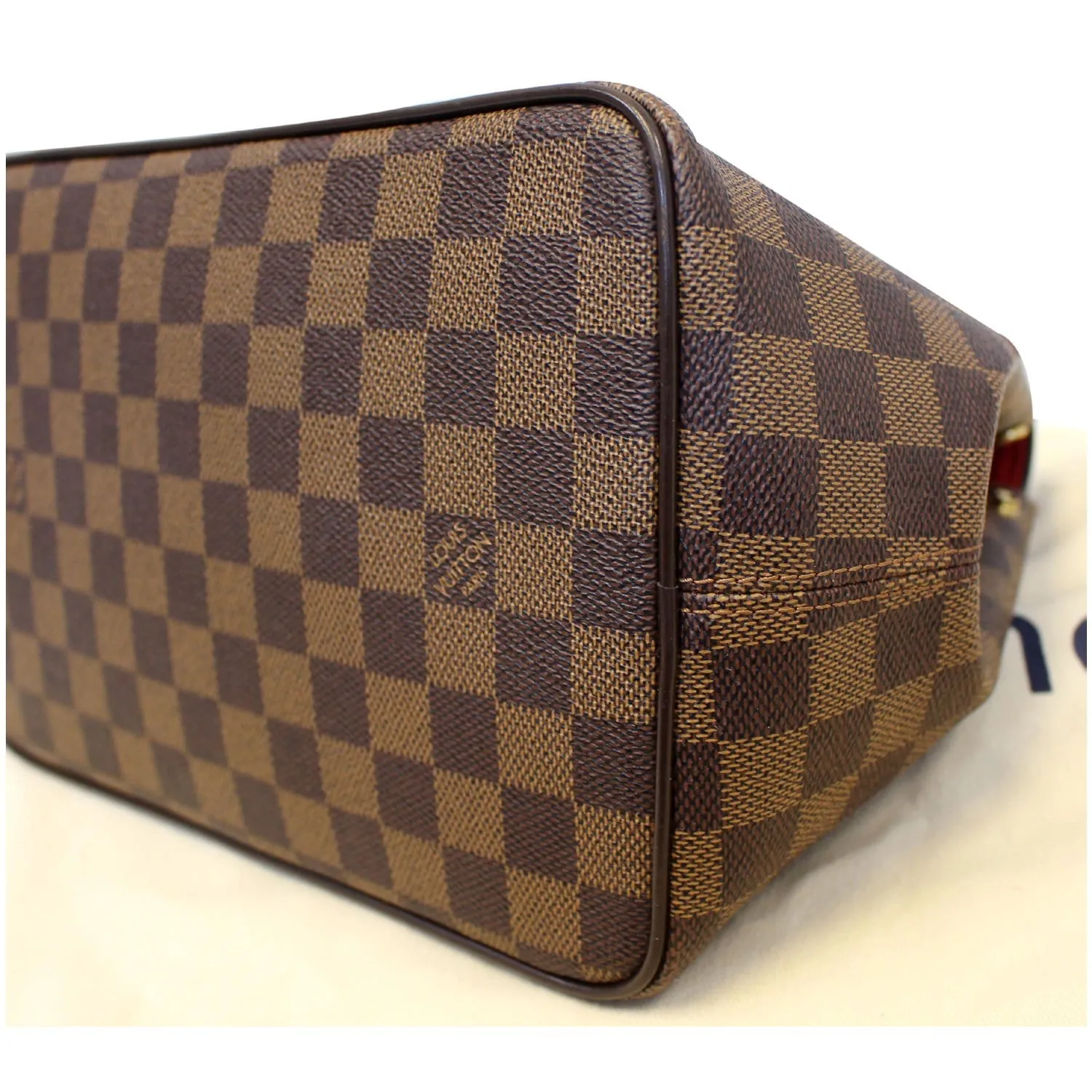 LOUIS VUITTON Bergamo PM Damier Ebene Shoulder Bag Brown