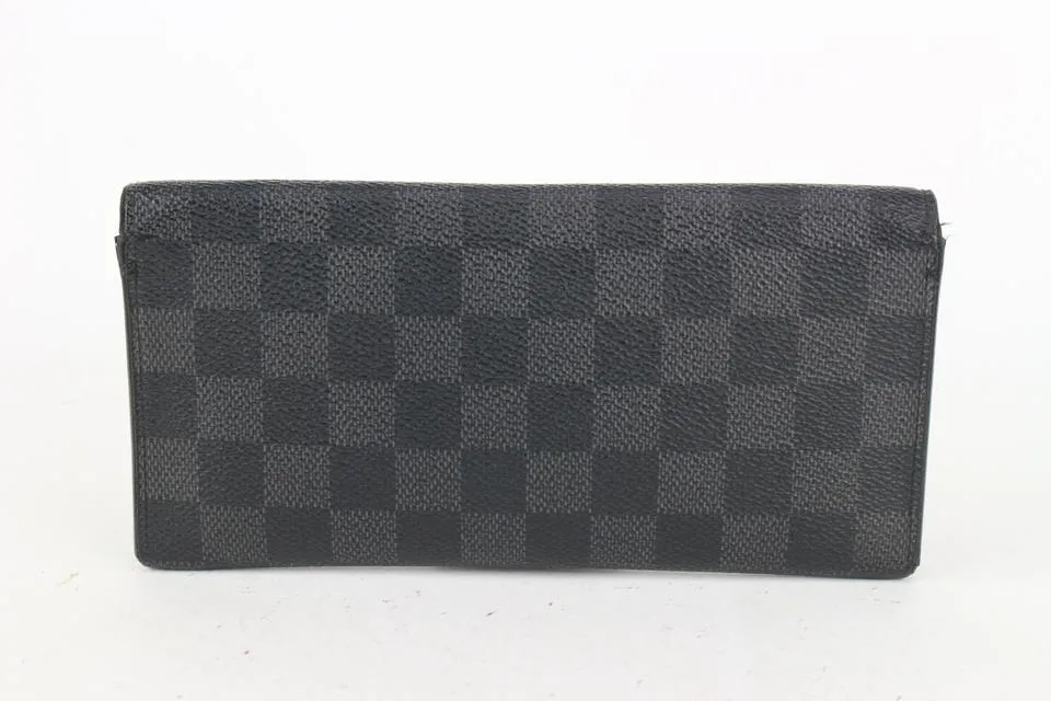 Louis Vuitton Black Damier Graphite Modulable Long Snap Wallet 140lv729