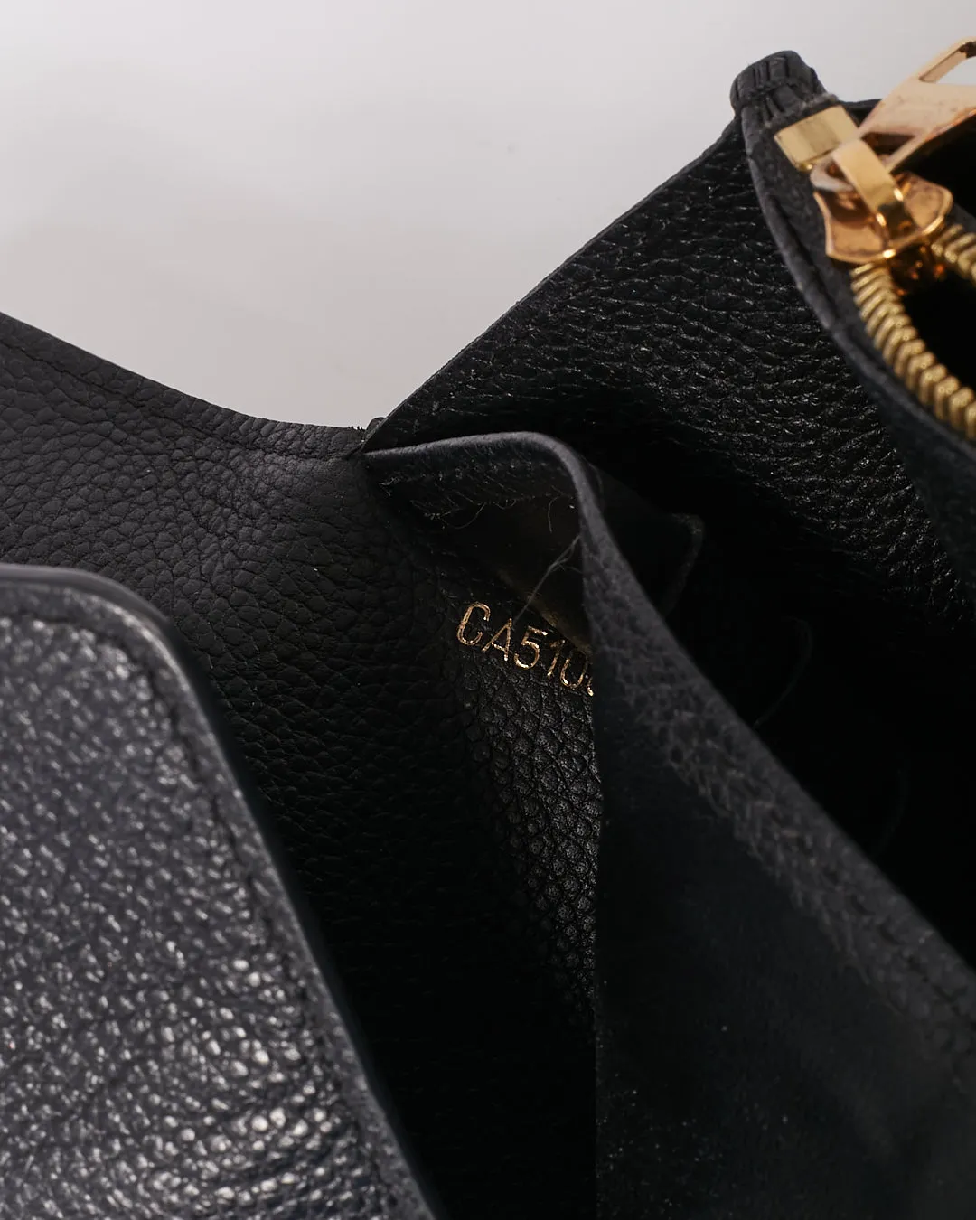 Louis Vuitton Black Empreinte Monogram Continental Sarah Wallet