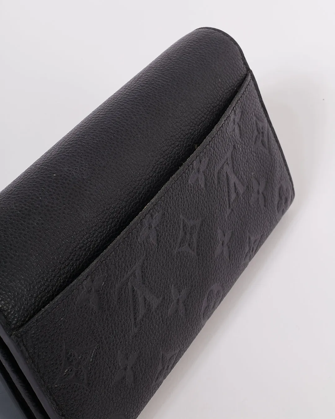 Louis Vuitton Black Empreinte Monogram Continental Sarah Wallet