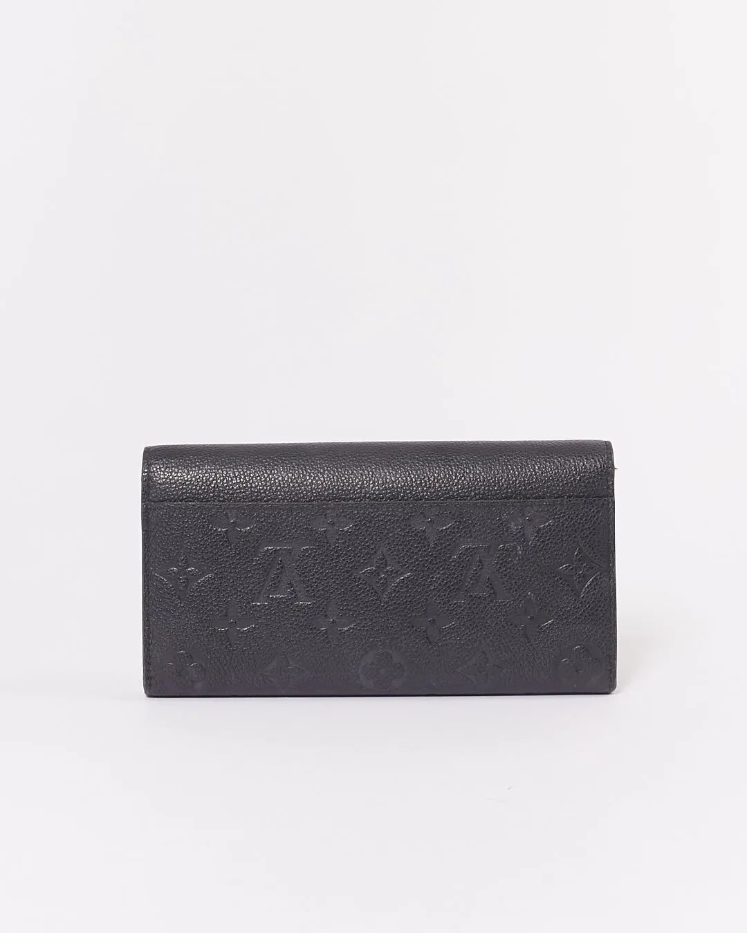 Louis Vuitton Black Empreinte Monogram Continental Sarah Wallet