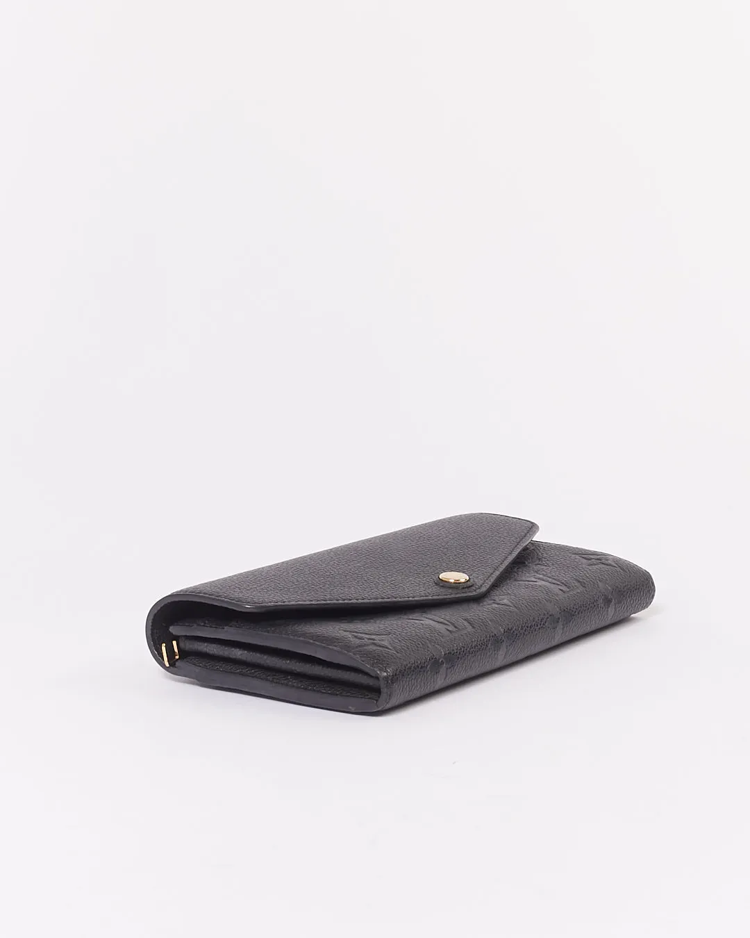 Louis Vuitton Black Empreinte Monogram Continental Sarah Wallet